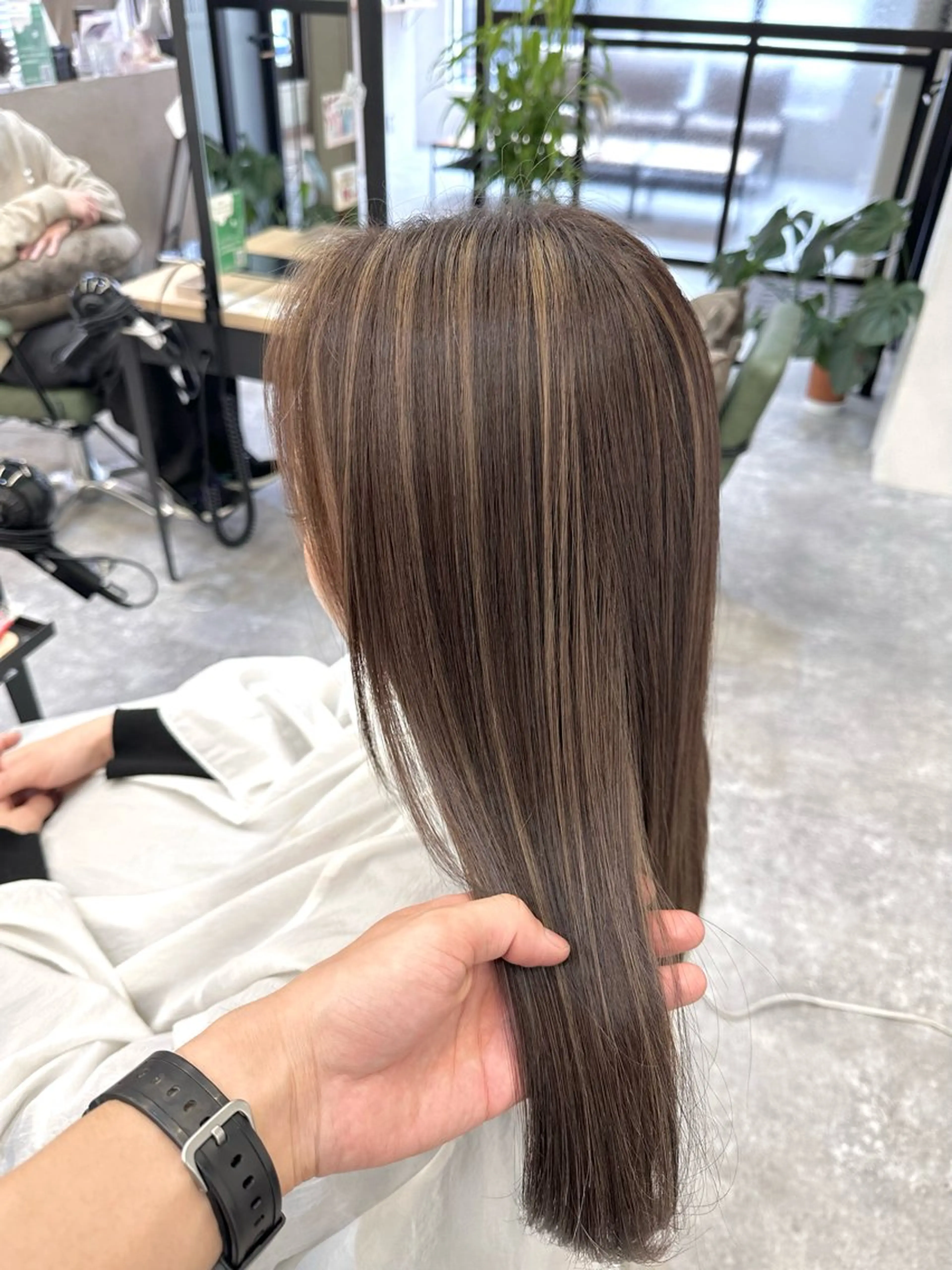 ロング カット ヘアカラー 店長🌟小顔似合わせ デザインカラー◎古田のヘアスタイル