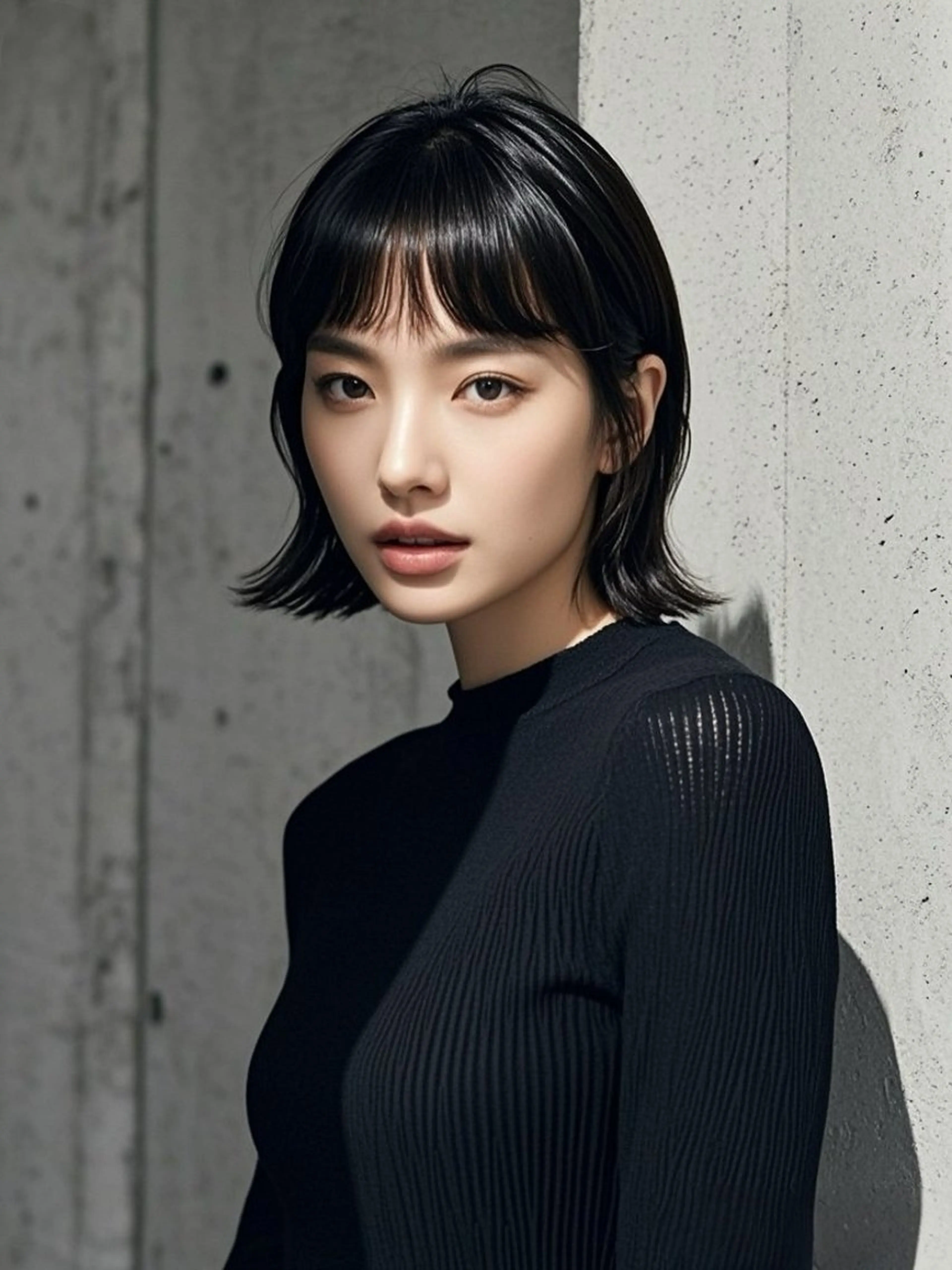 ミディアム ショートボブ ミディアムレイヤー ミディアムパーマ アッシュ ボブ カット ウルフカット 811 大阪梅田 ウルフのヘアスタイル