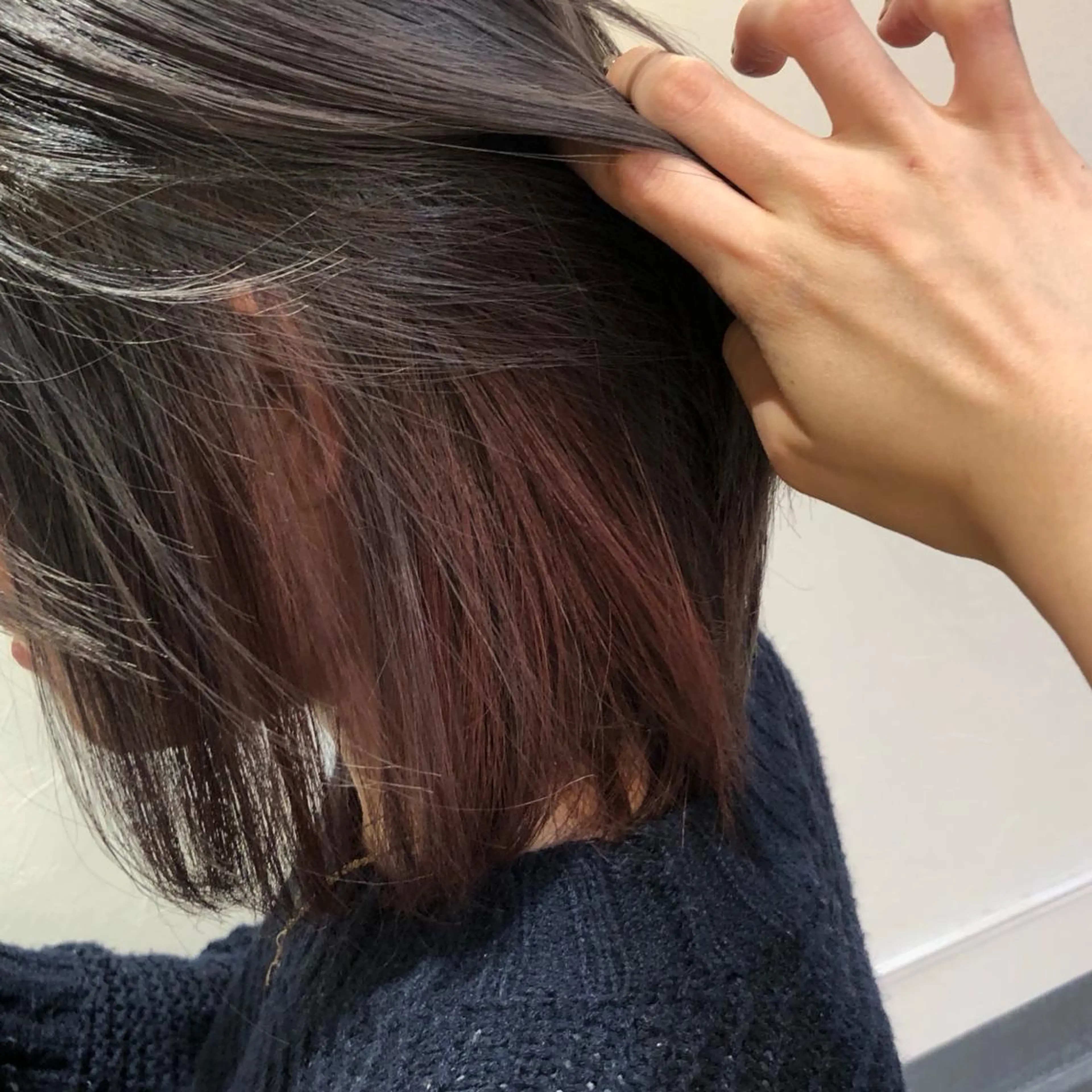 ショート カラー 艶カラー/韓国顔周り 🎀mamiのヘアスタイル