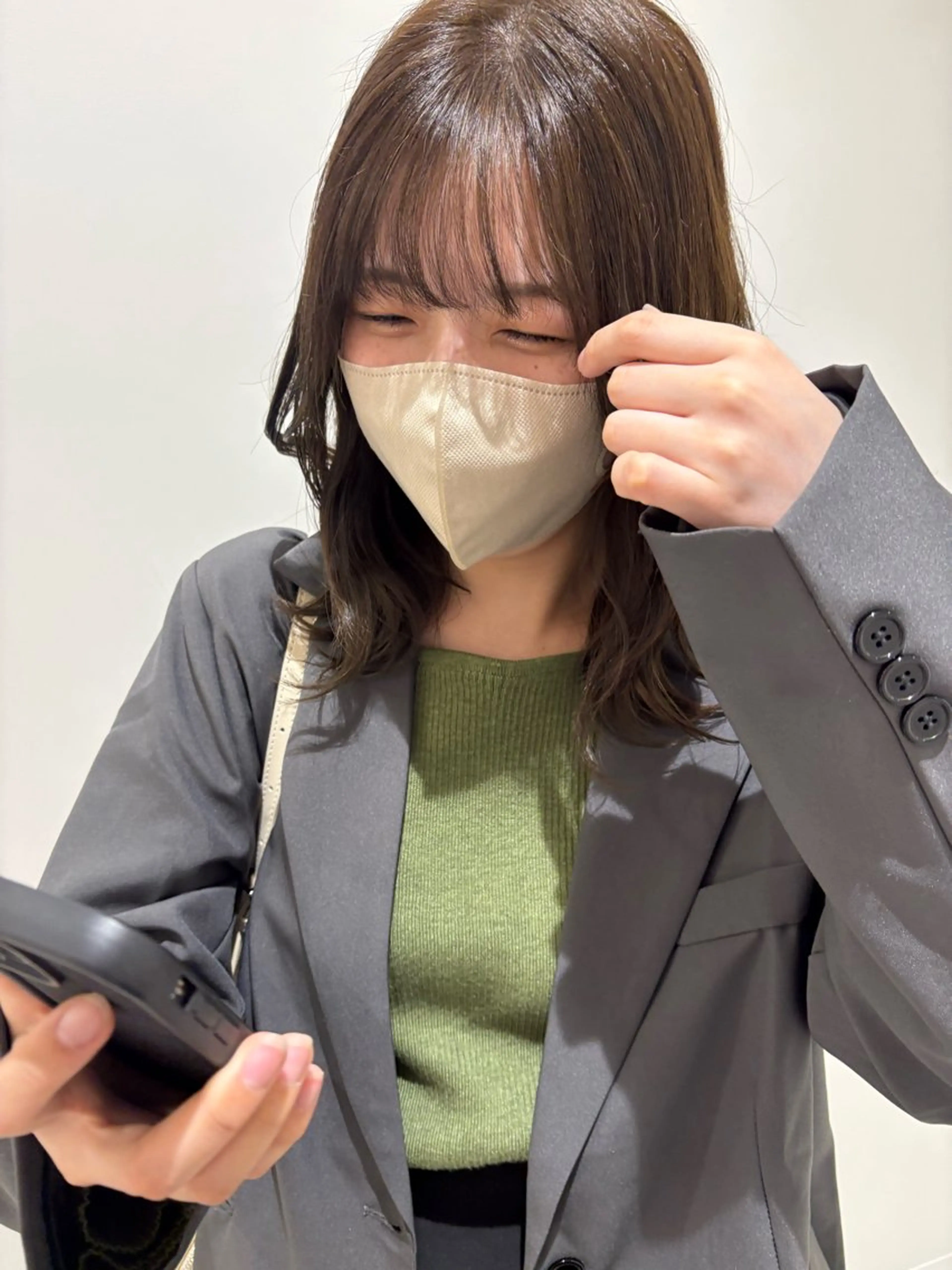 ミディアム カラー 💗暖色/ブリーチ/ レイヤー/横浜/メイのヘアスタイル