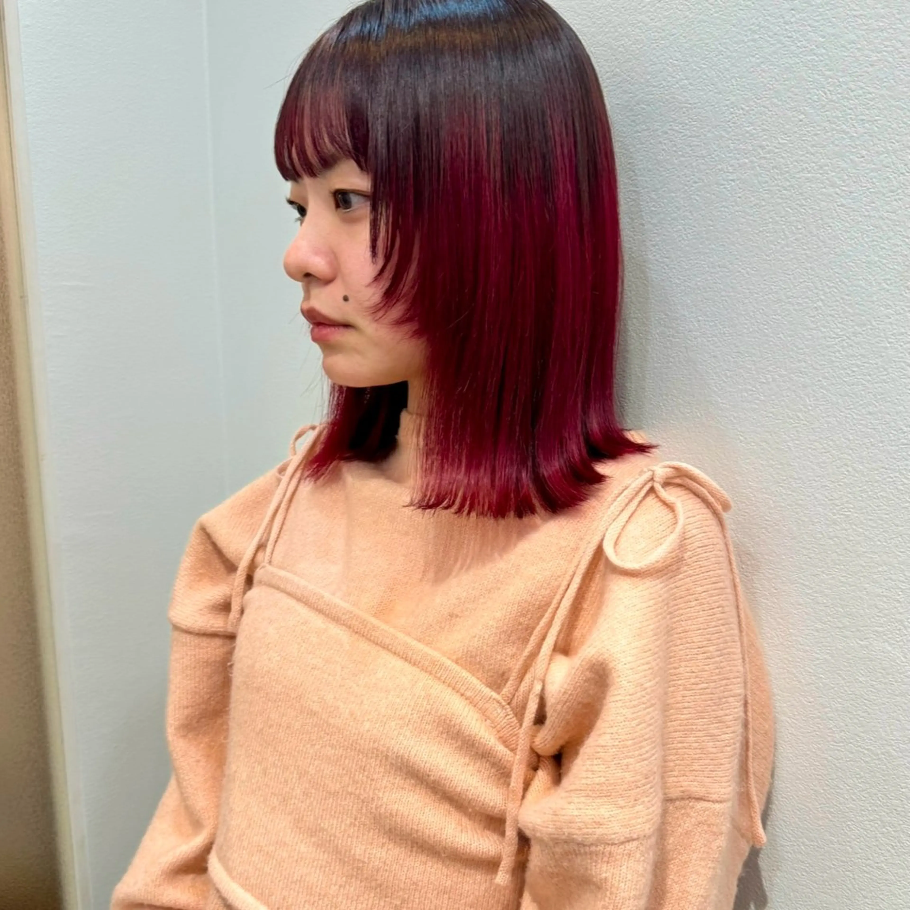 ミディアム カラー カット ヘアカラー Hanon hair＆relaxation所属・🌿‬Hanon 藤井よし乃🌿‬のヘアスタイル