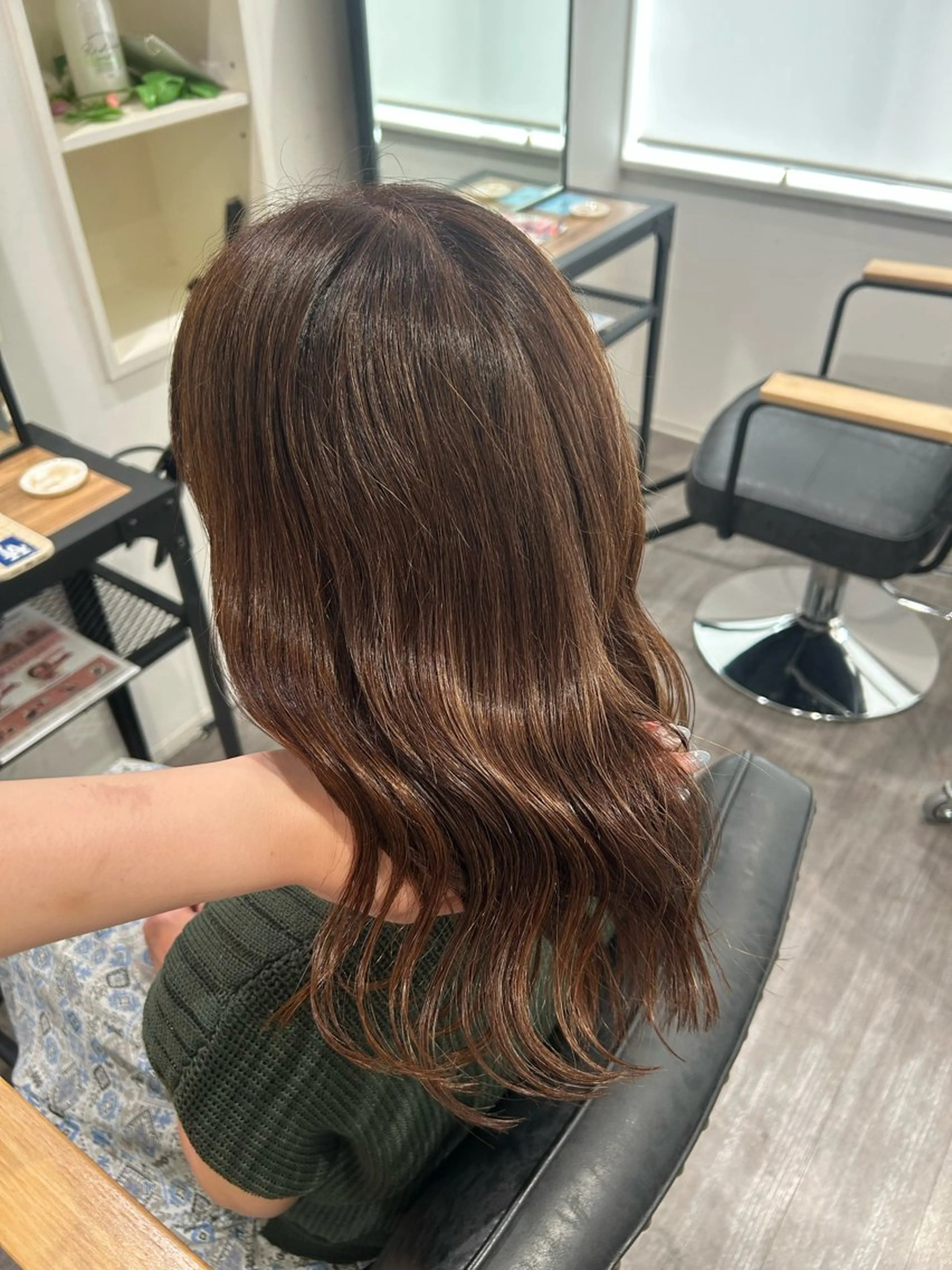 ミディアム カラー ヘアアレンジ ヘアカラー トリートメント cocotte 💟草間紫音💟のヘアスタイル