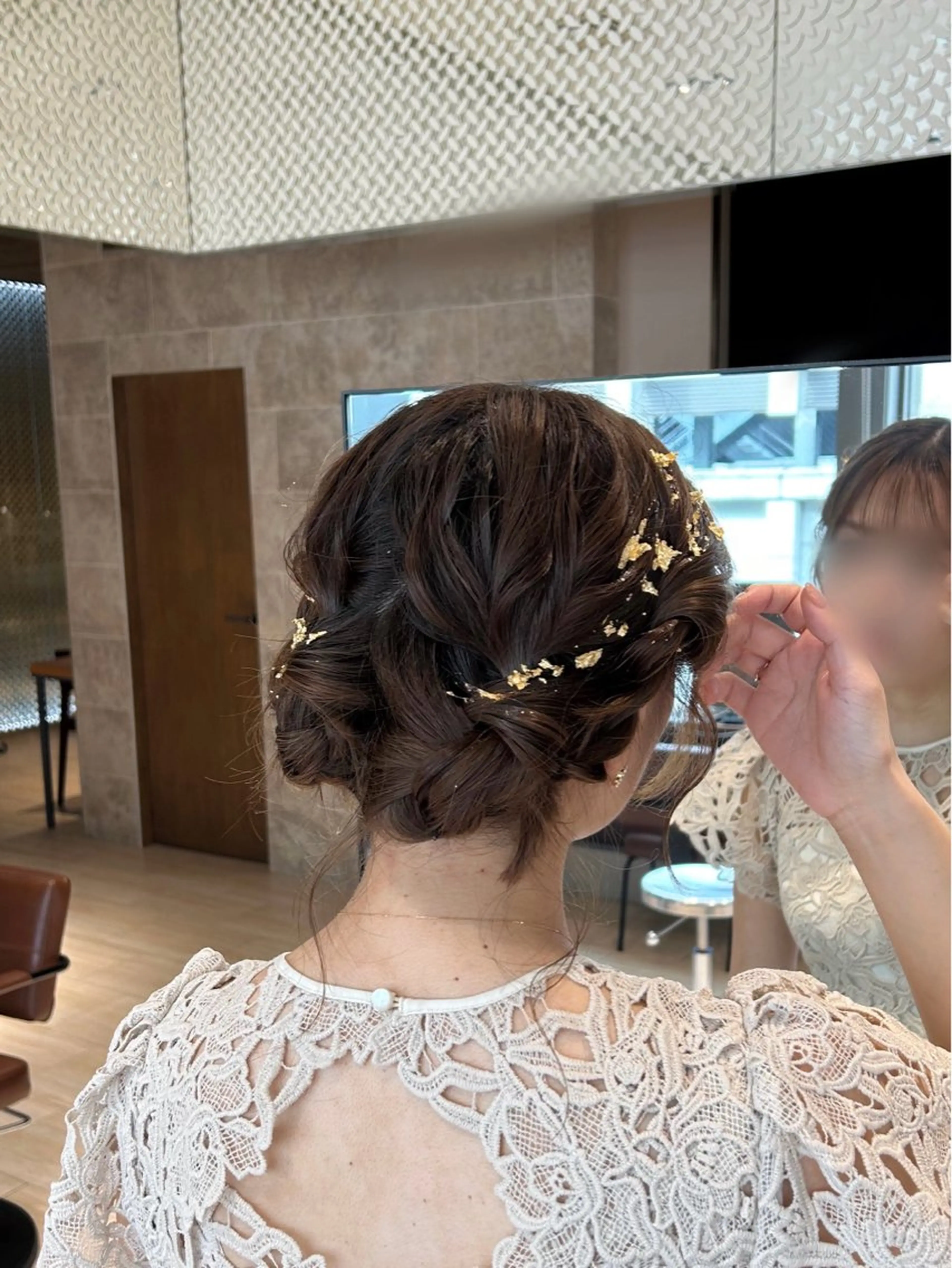 セミロング 韓国ヘア/顔周り ヘアセット/加藤優里のヘアスタイル