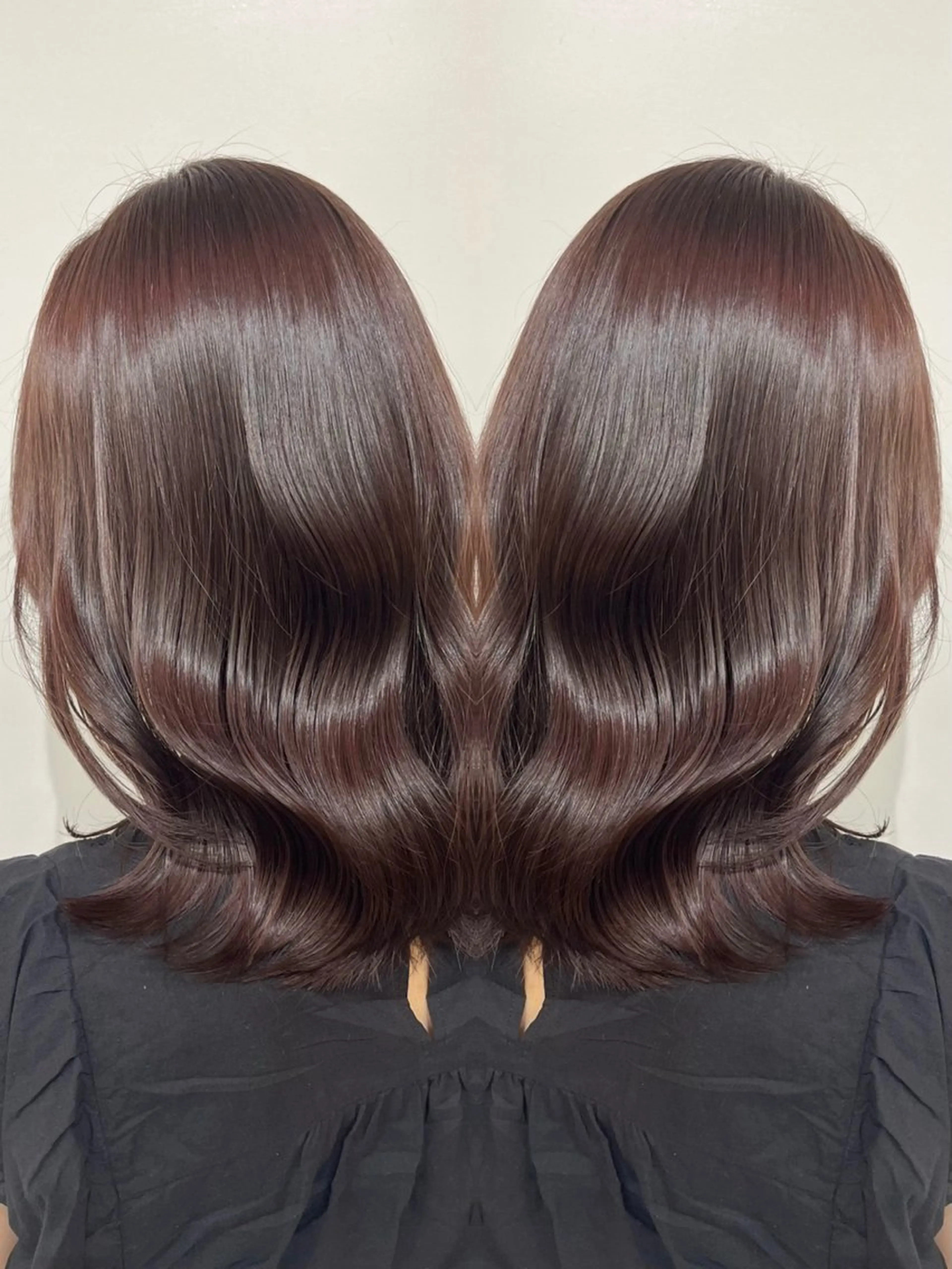 セミロング カラー カット ヘアカラー トリートメント 🦋レイヤー✖︎ 髪質改善🦋リョウヤのヘアスタイル