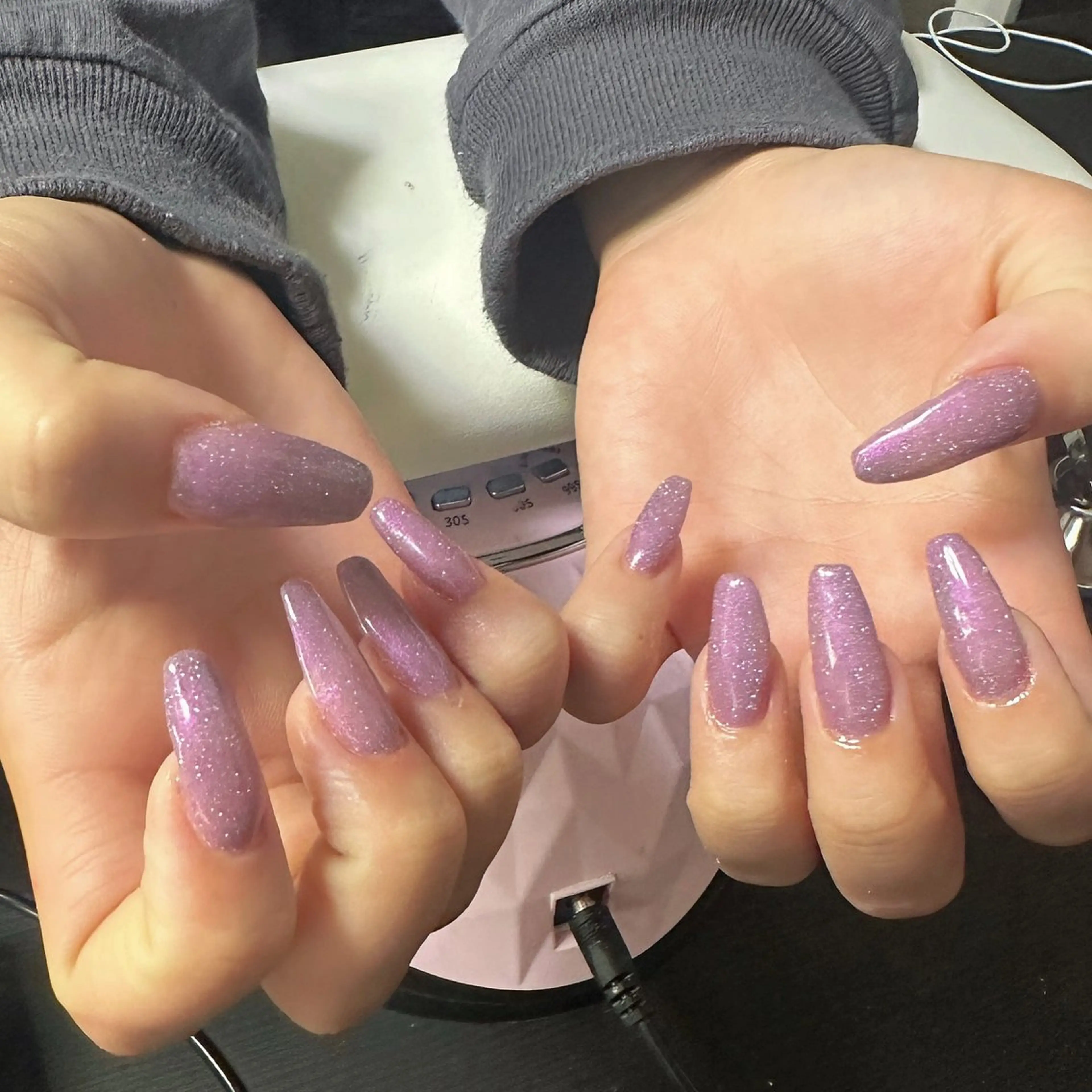 ネイル ラメ(グリッター) ワンカラーネイル ハンドネイル tee nailのネイルデザイン