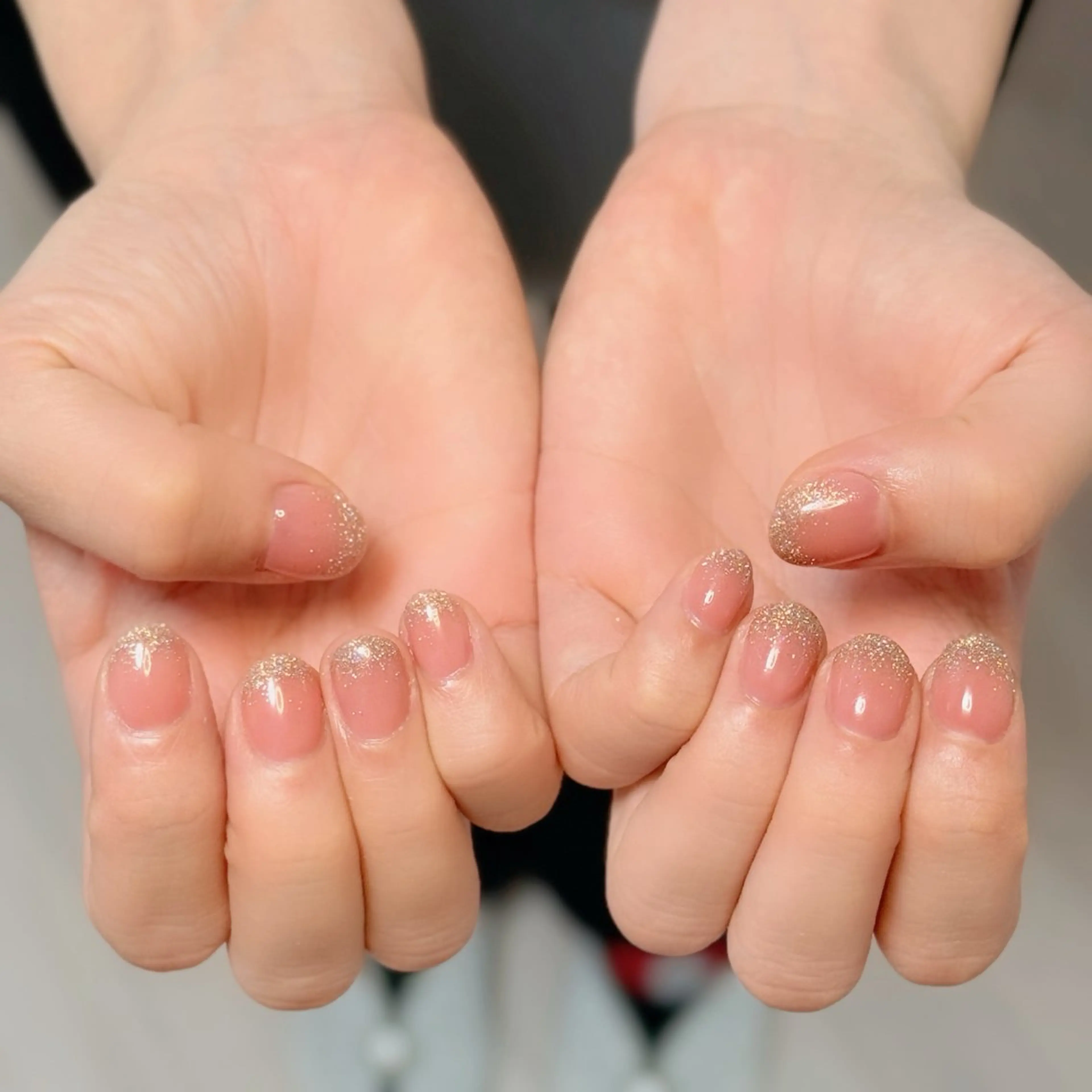 ネイル アートネイル オーロラネイル チークネイル フレンチネイル ガラスフレンチ ハンドネイル 🎀🎀YooLi Nail Salonのネイルデザイン