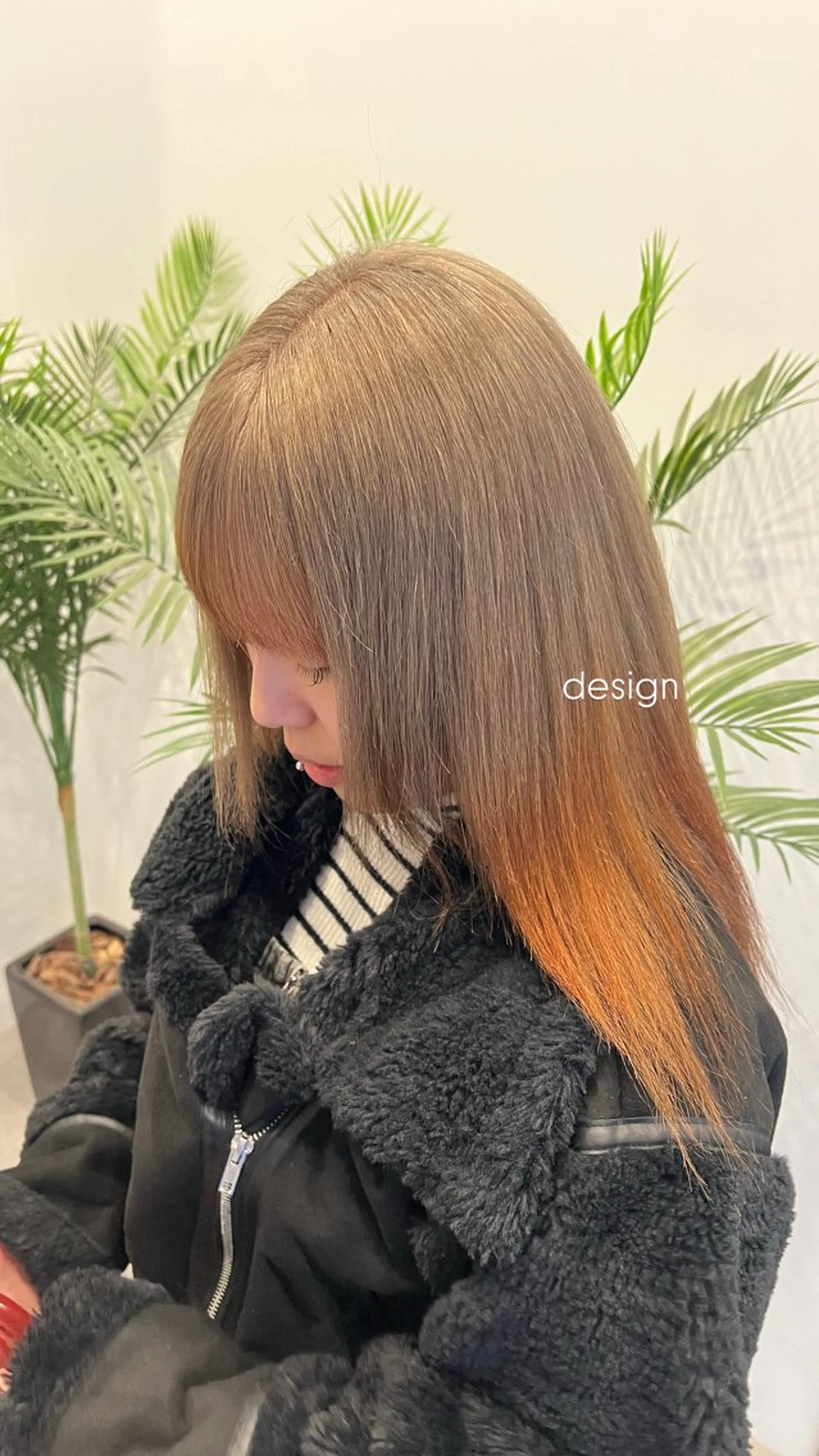 ミディアム カラー カット ヘアカラー トリートメント momoka🩶 艶カラー‪𓈒𓏸のヘアスタイル