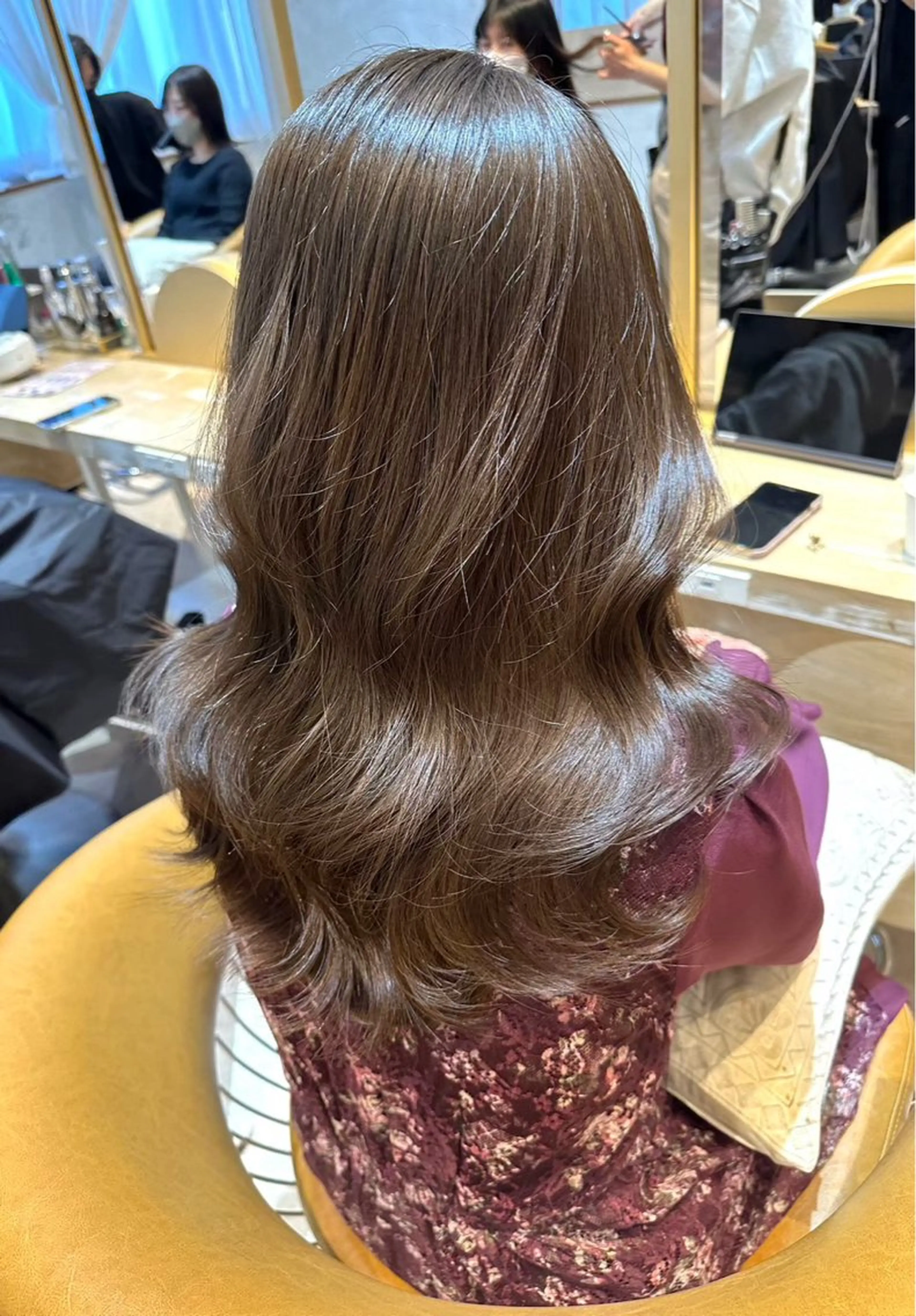 ロング ブリーチなし 透明感カラー/松沢のヘアスタイル
