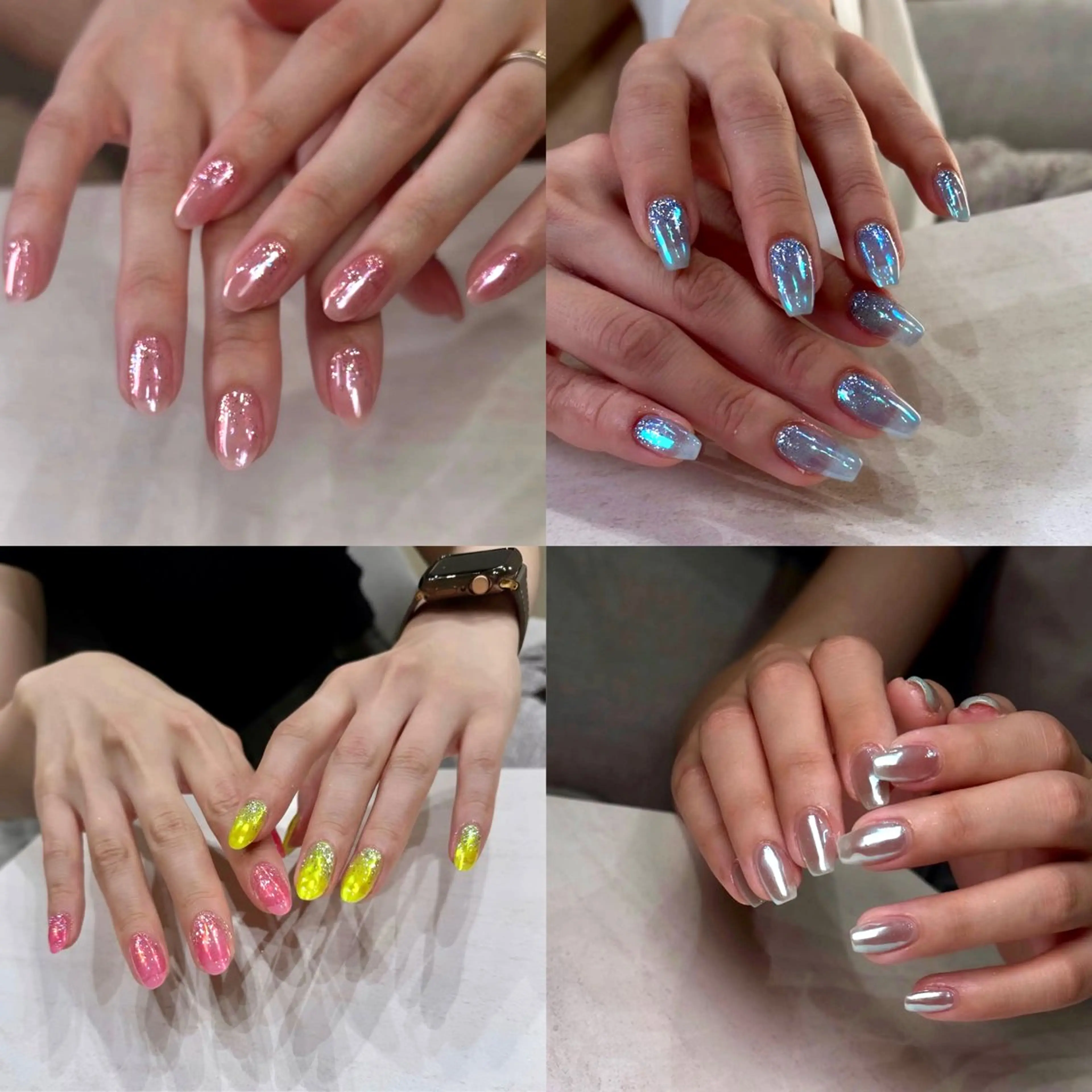 ネイル フラッシュネイル グラデーション ハンドネイル Van Nail Salonのネイルデザイン