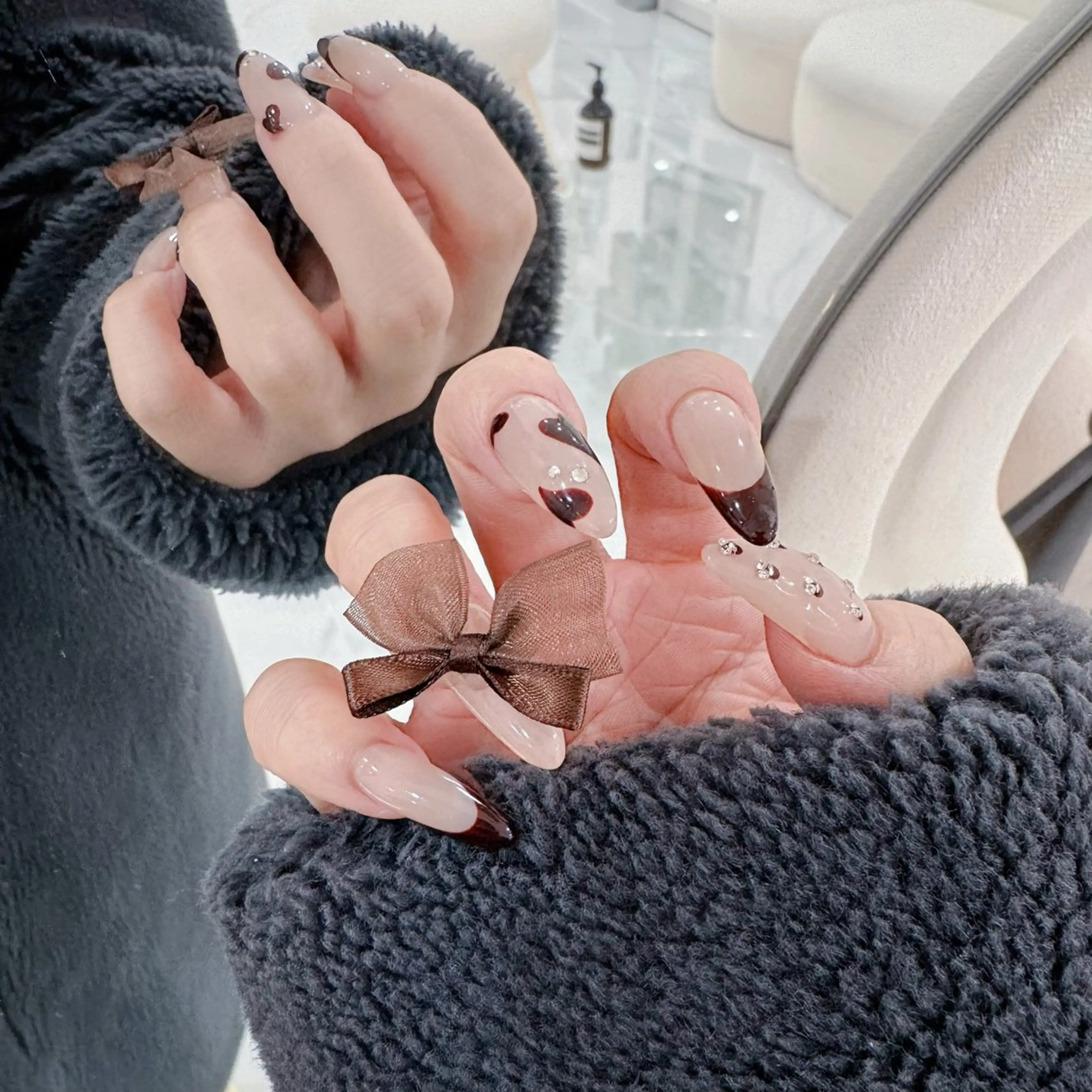 ネイル フレンチネイル ワンホンネイル ハンドネイル nailsalon ChuColaのネイルデザイン