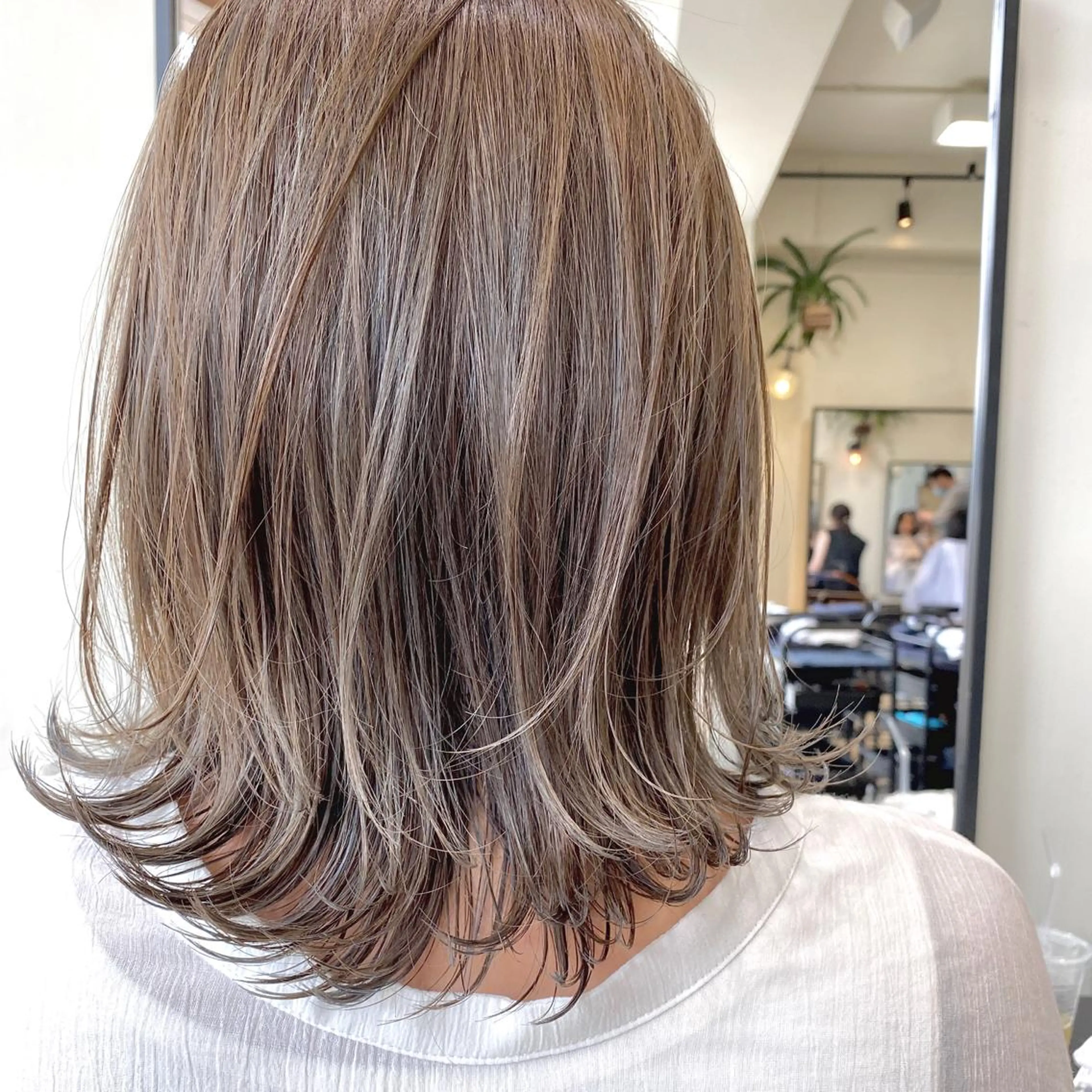 ミディアム カラー ヘアアレンジ 【ダメージレス施術】 【透明感】北村 拓也のヘアスタイル