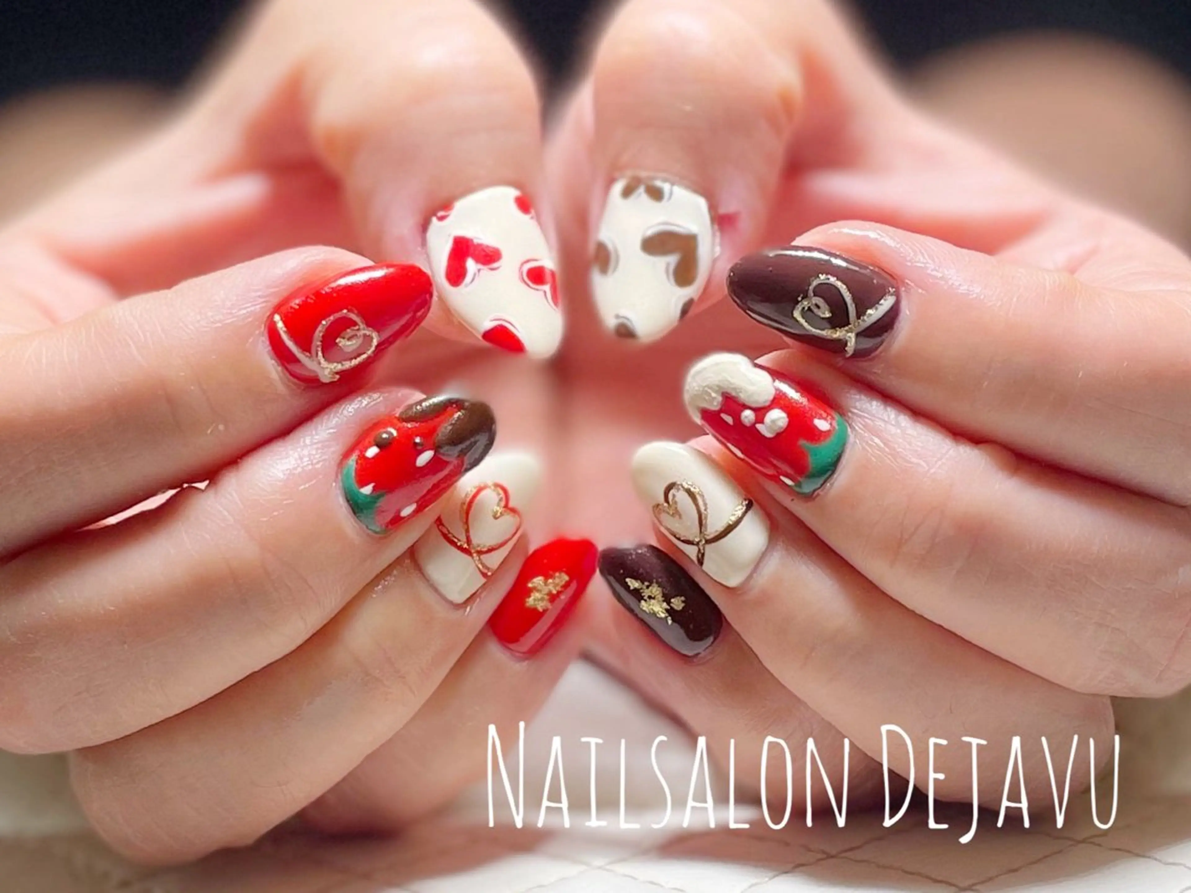 ネイル 持ち込み バレンタイン ハンドネイル Dejavu所属・Nail salon Dejavu 🌿のネイルデザイン