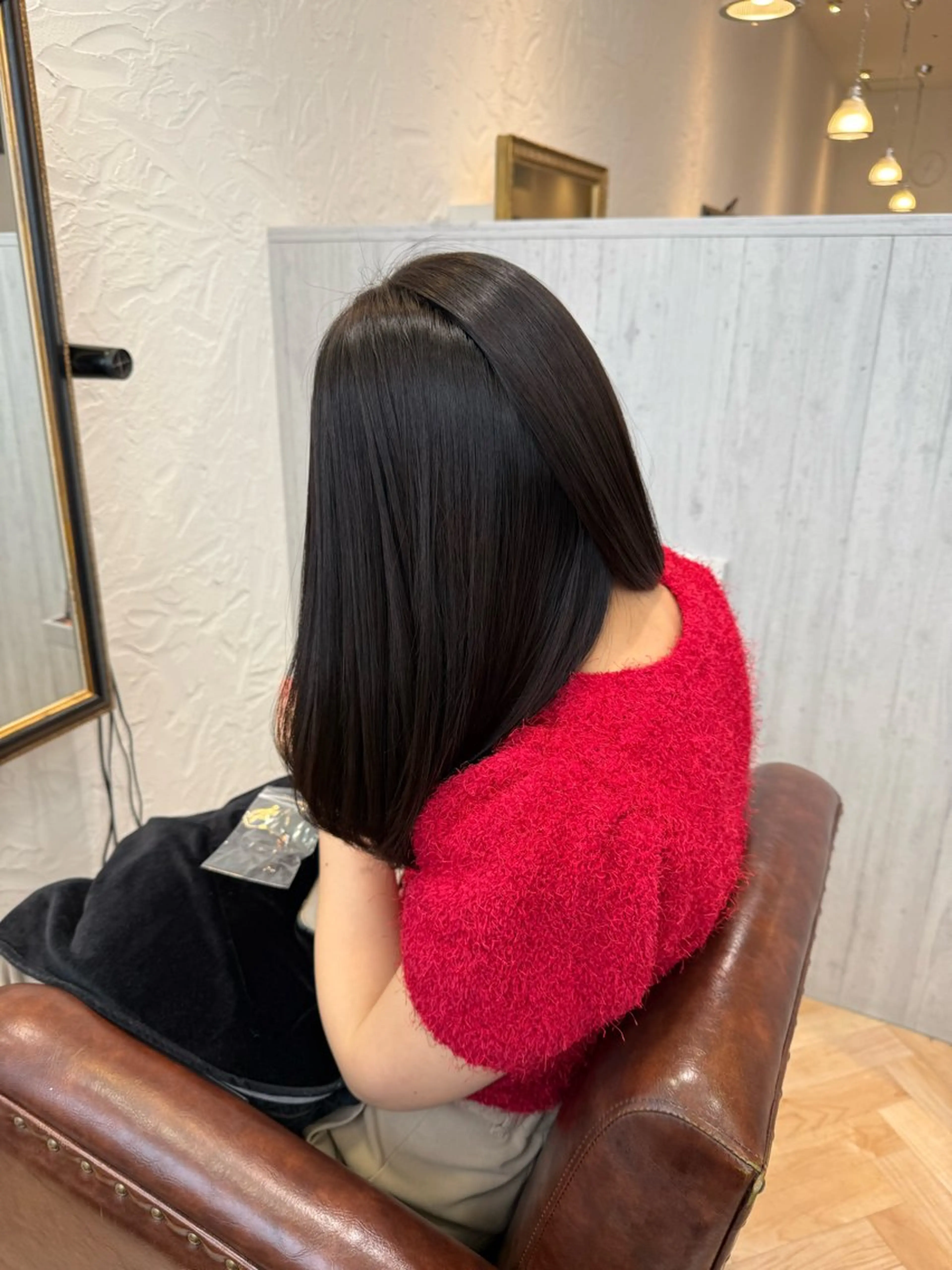 セミロング カラー ベージュカラー オリーブベージュ 顔周りカット レイヤーカット hair salon  CAMON.所属・仙台/camon/ airiのヘアスタイル