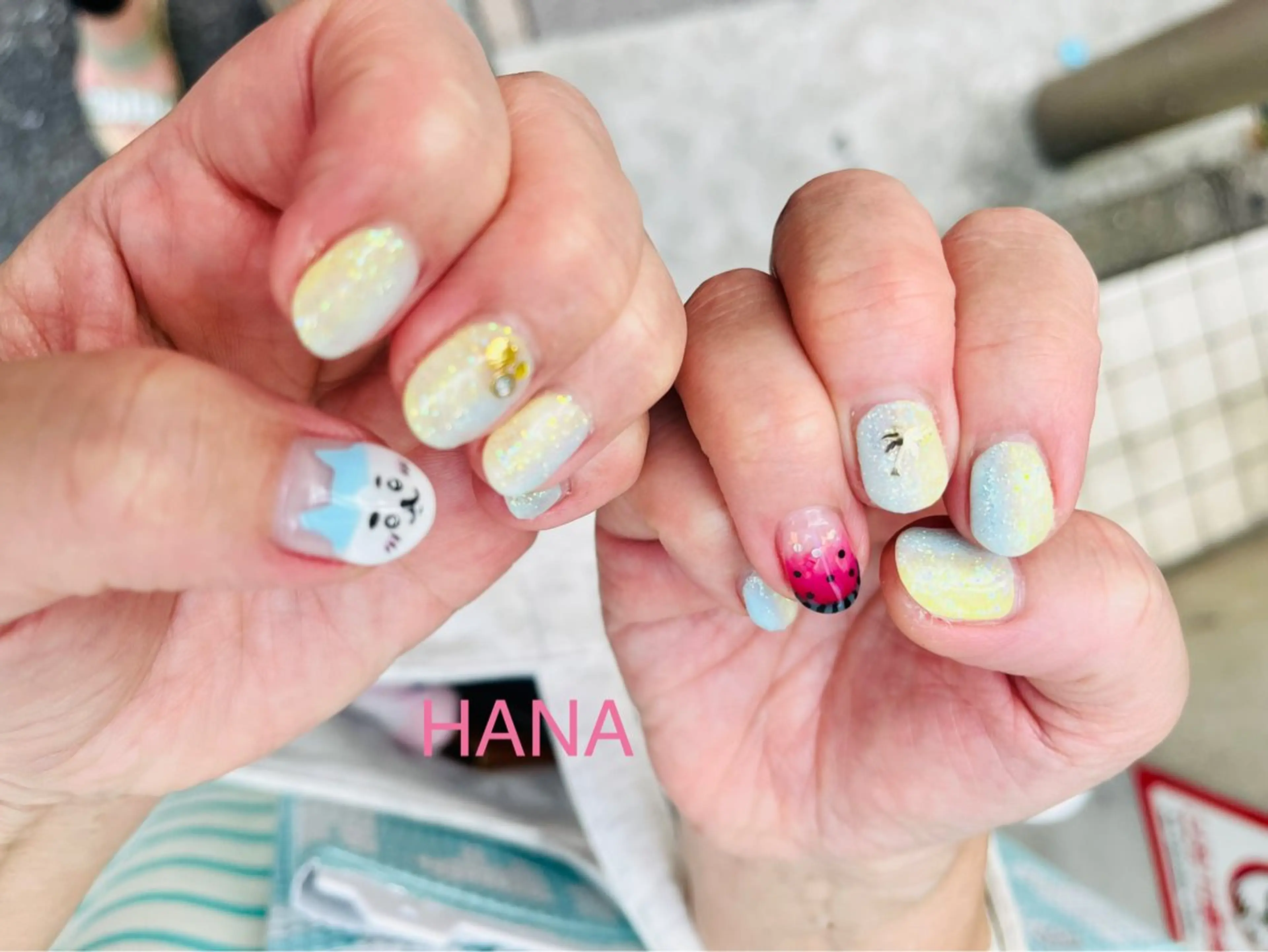 ネイル 夏ネイル ネイルサロン HANAのネイルデザイン