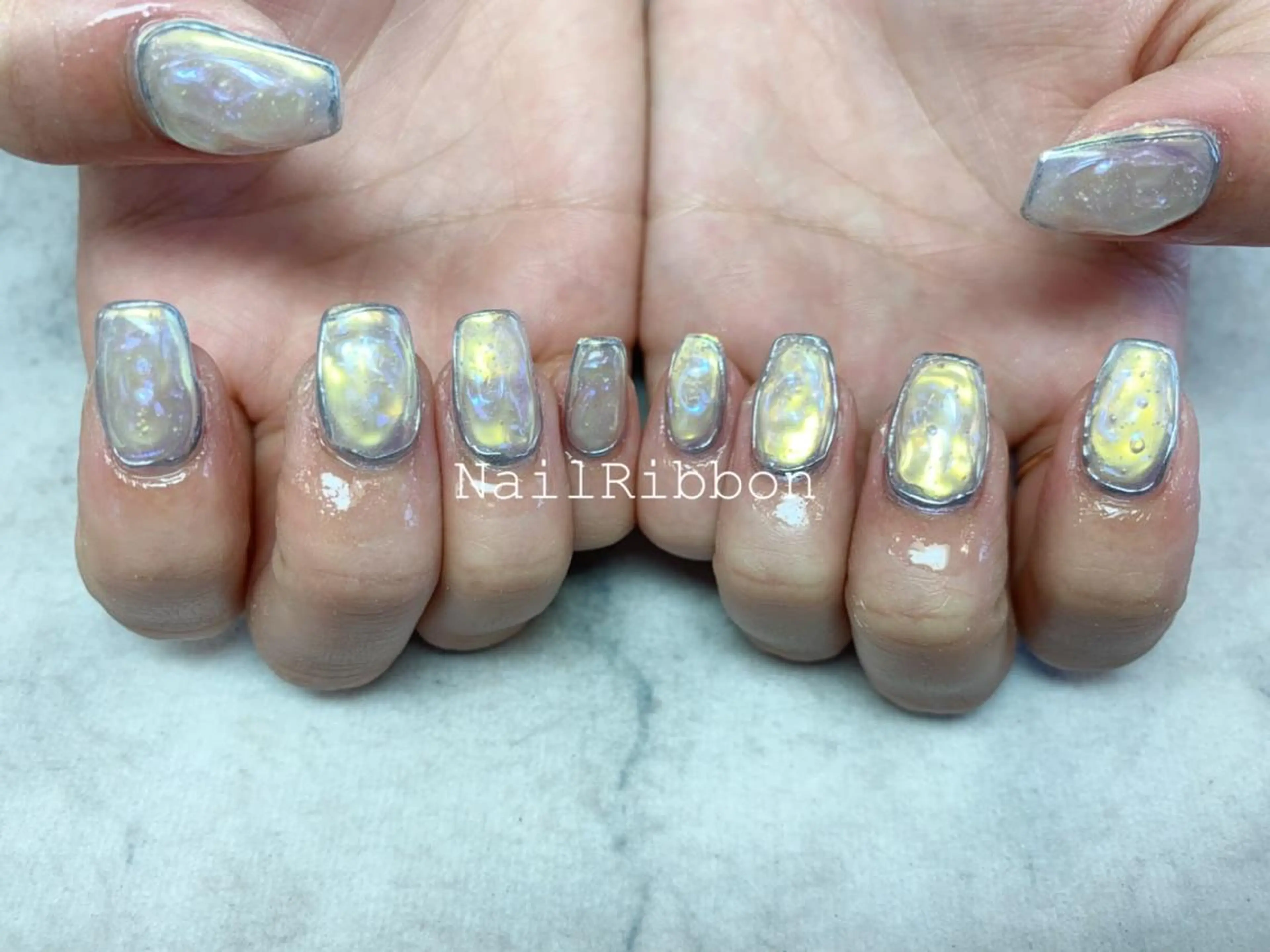 ネイル ネイルリボン 石田のネイルデザイン