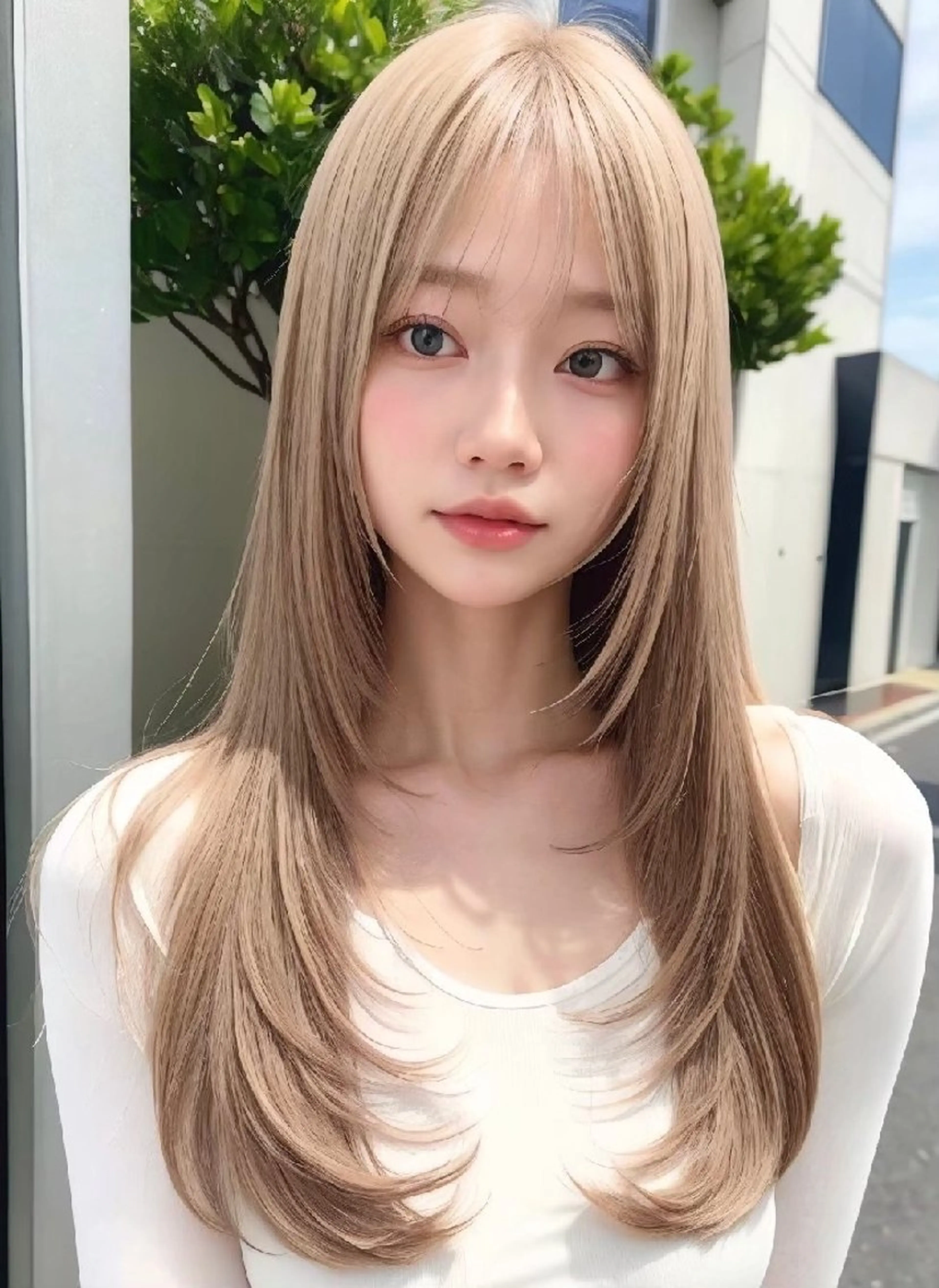 ロング カラー 大塚 健太のヘアスタイル