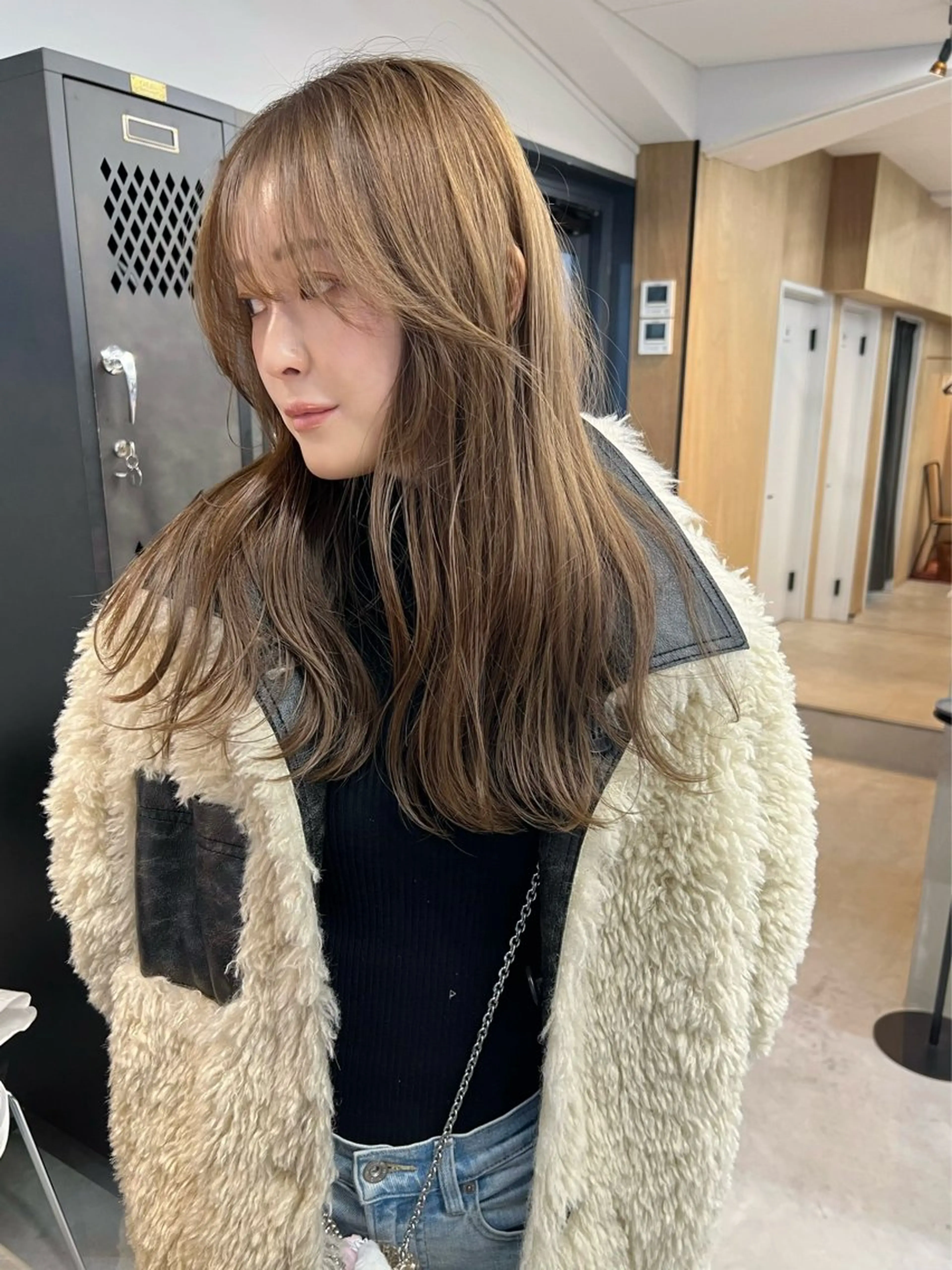 セミロング カラー カット ヘアカラー 樫原裕二/レイヤー カット/透明感カラーのヘアスタイル