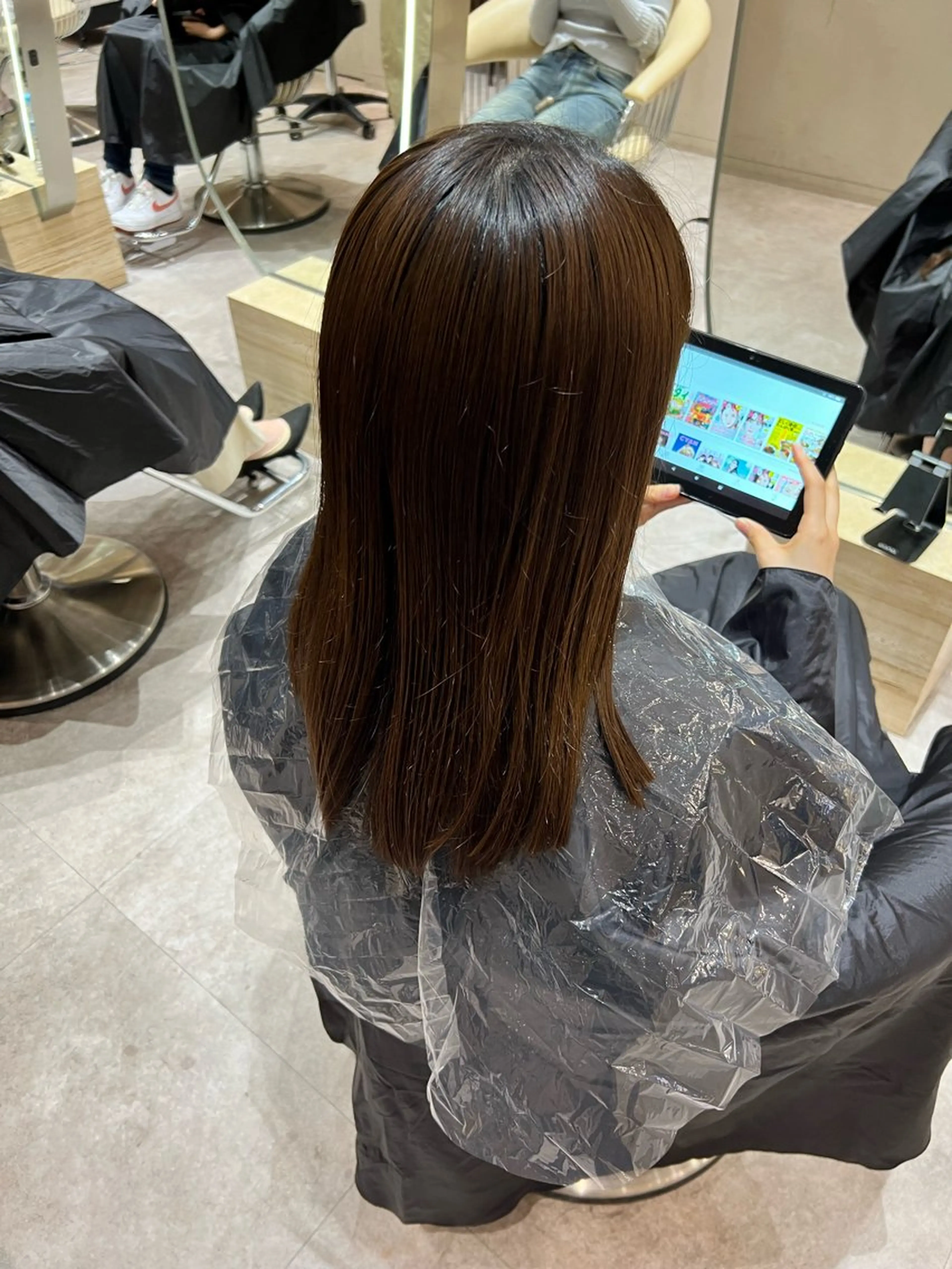 ミディアム カラー ✨髪質改善 縮毛矯正 艶髪 立川 コウキ✨のヘアスタイル