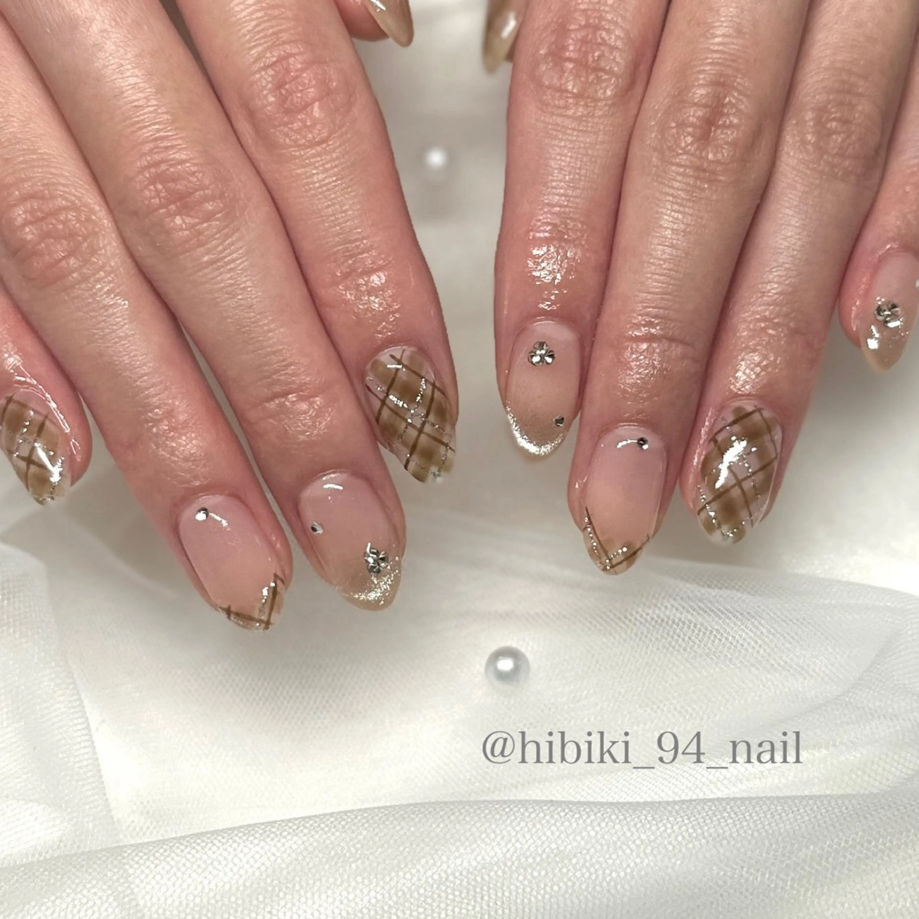 ネイル 長さ出し ガーリー 韓国ネイル スカルプネイル ワンホンネイル ハンドネイル L'oeillet所属・L'oeillet HIBIKIのネイルデザイン