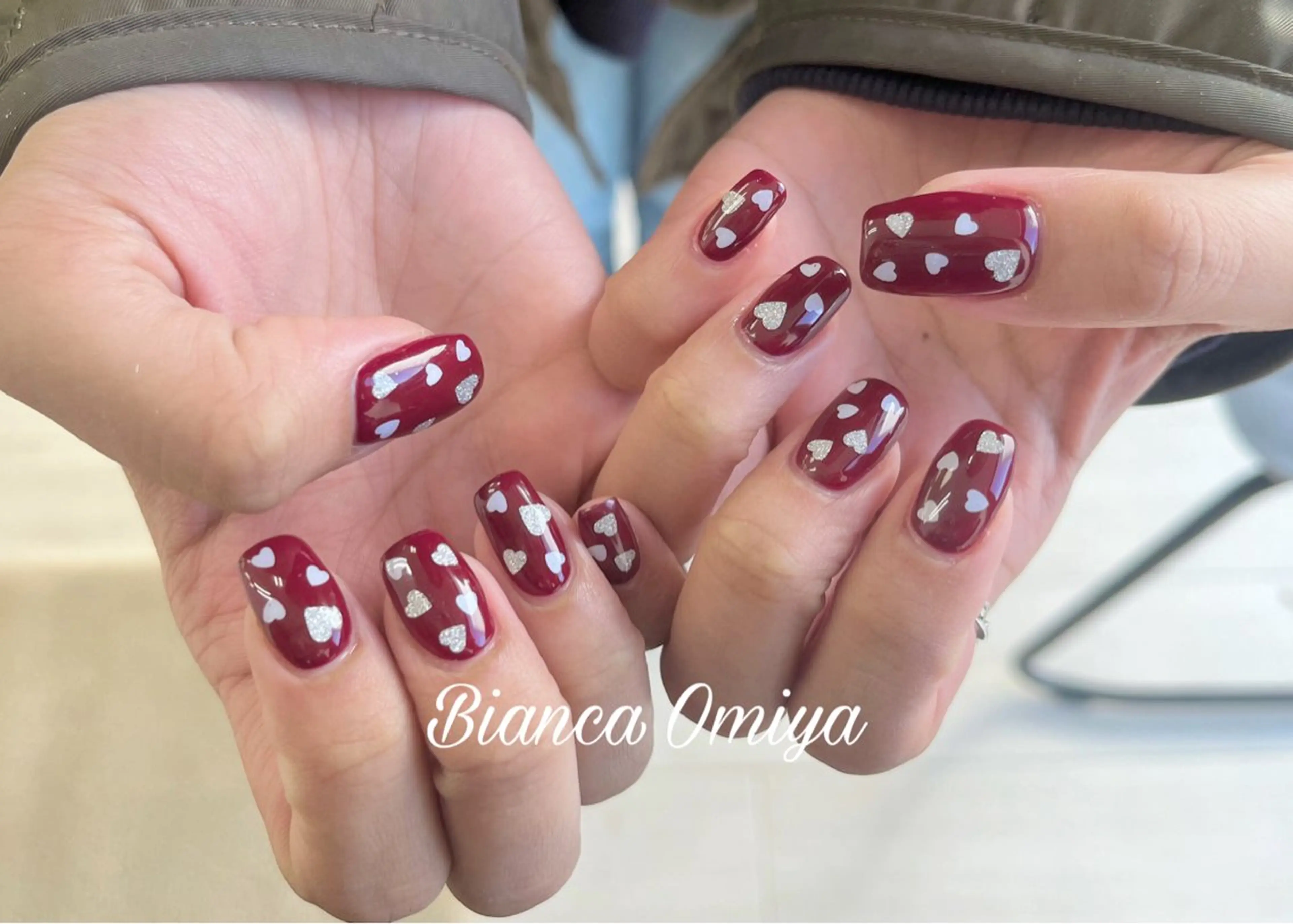ネイル フラッシュネイル フレンチネイル ジェルネイル グラデーション マグネットネイル ハンドネイル Bianca大宮 入江のネイルデザイン