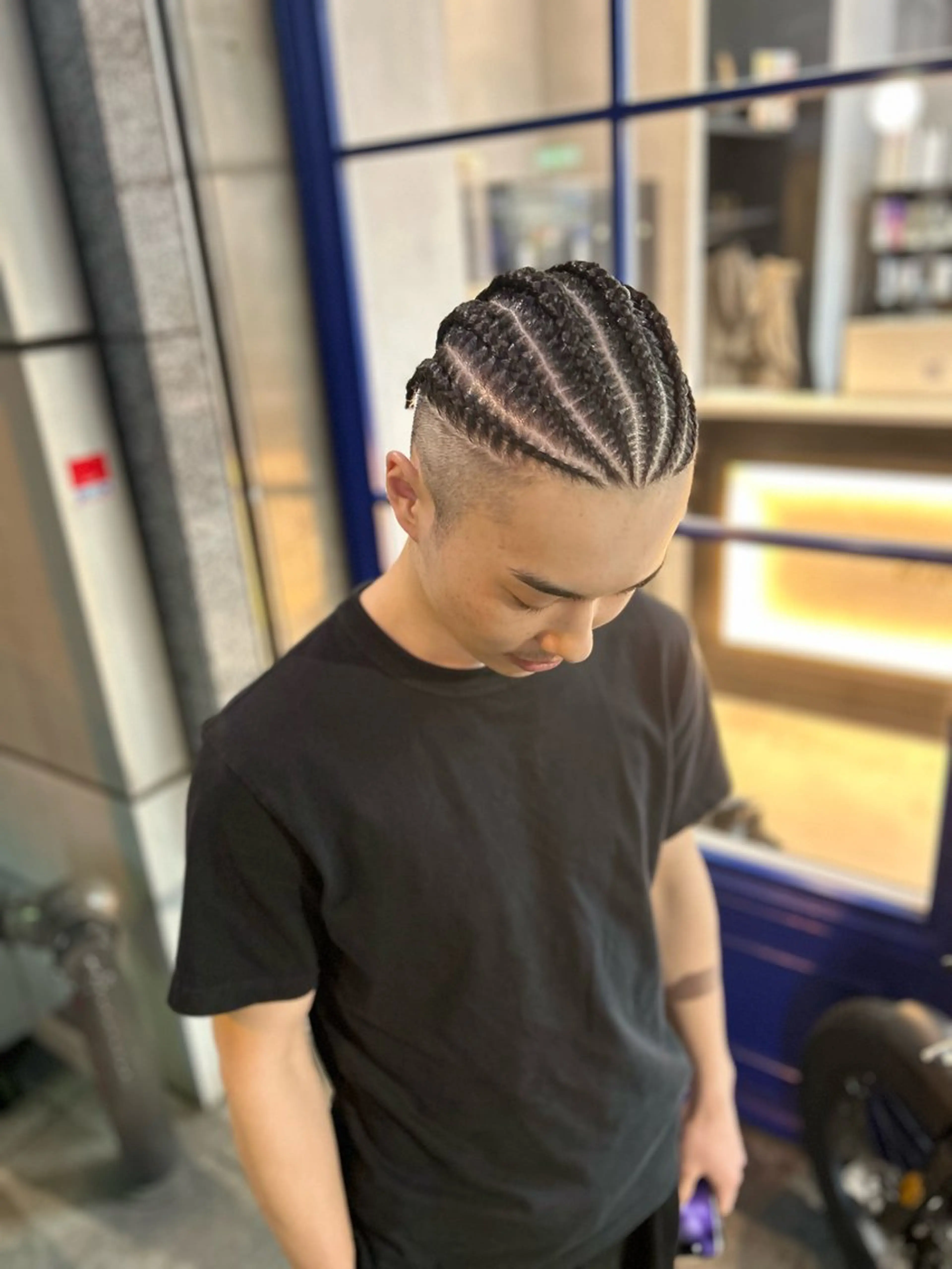 コーンロウ🎩(ストレート)6本～8本の写真