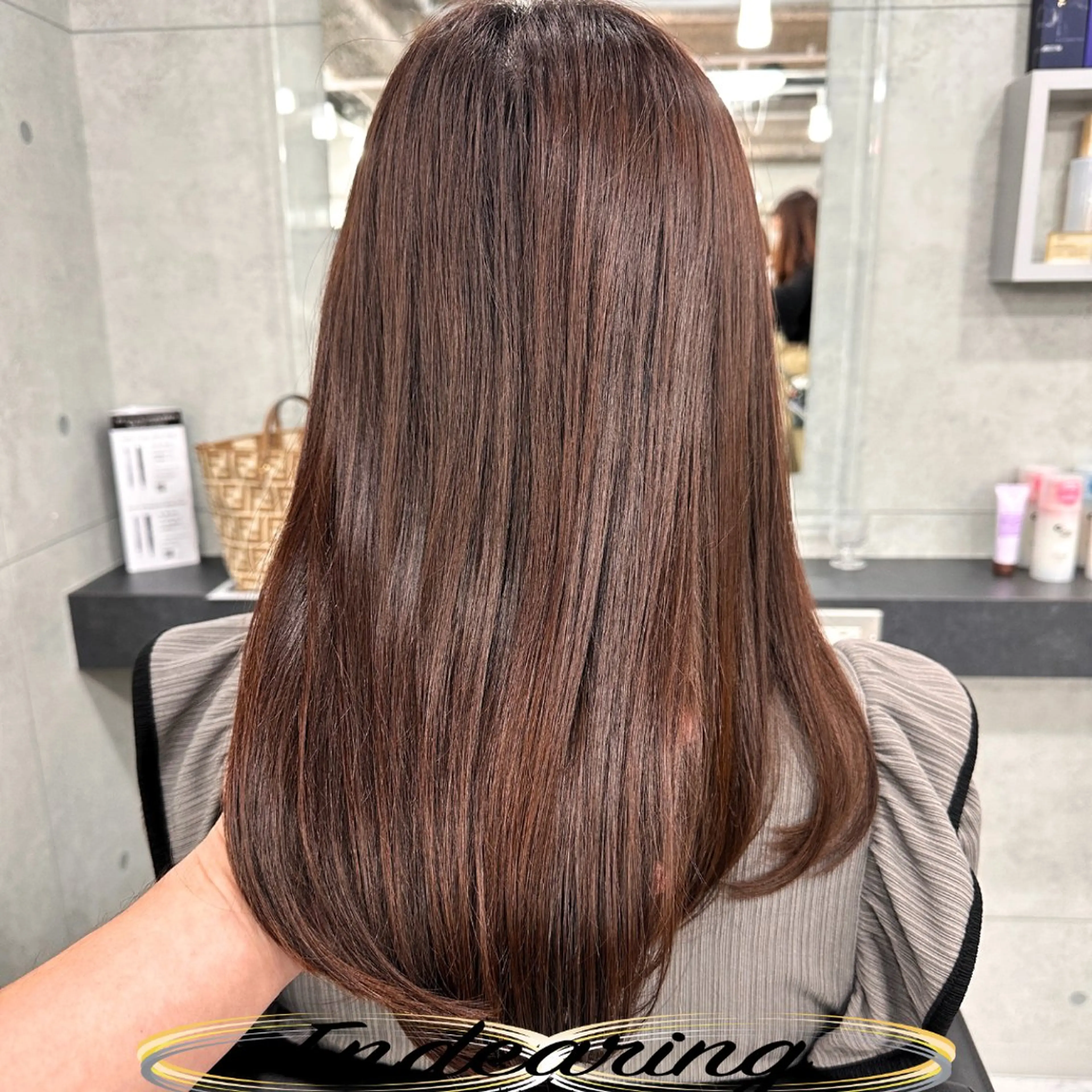 ロング レイヤーカット ロング ローレイヤー カット ヘアカラー Endearing 銀座/レイヤーカットのヘアスタイル