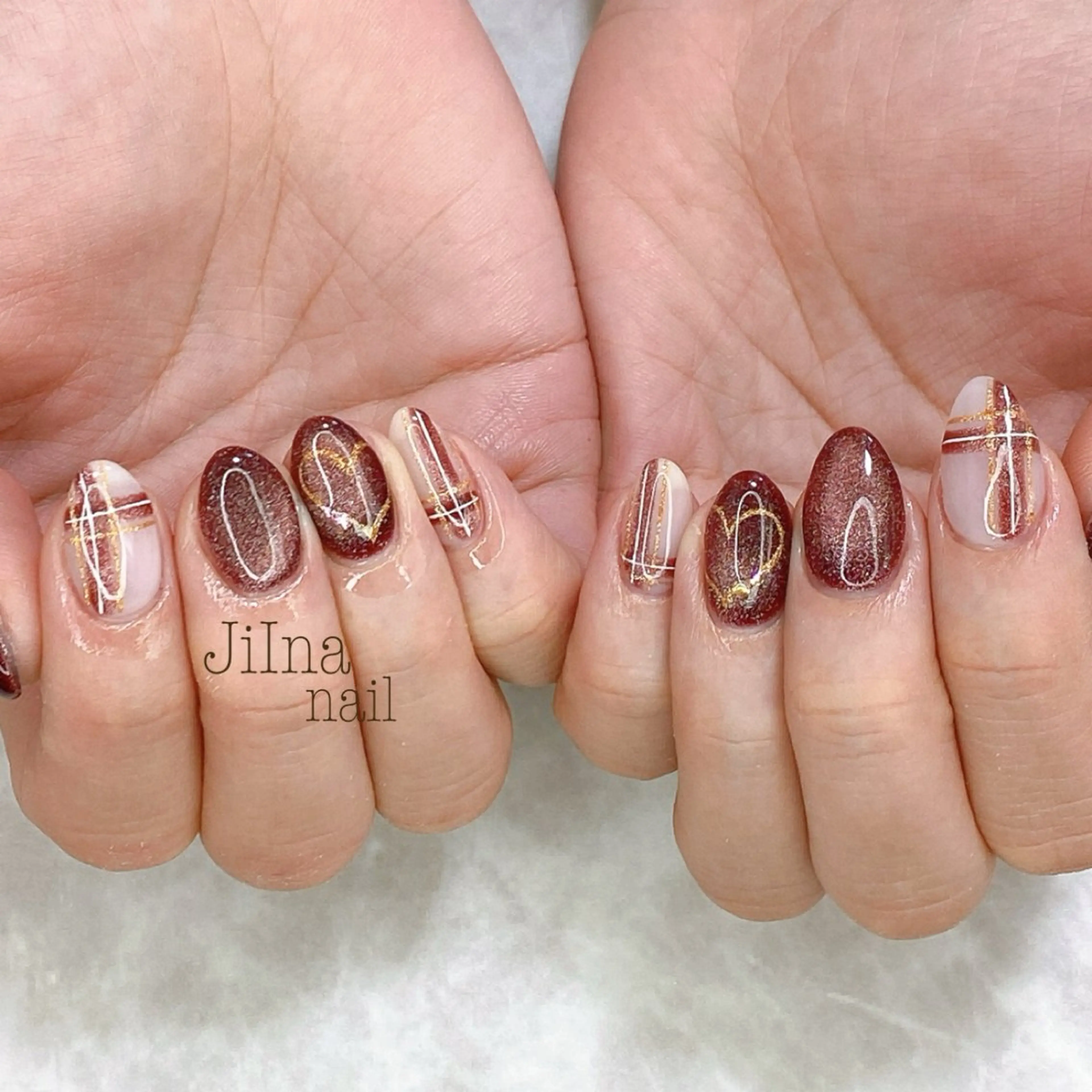 ネイル ハート JiIna nailのネイルデザイン