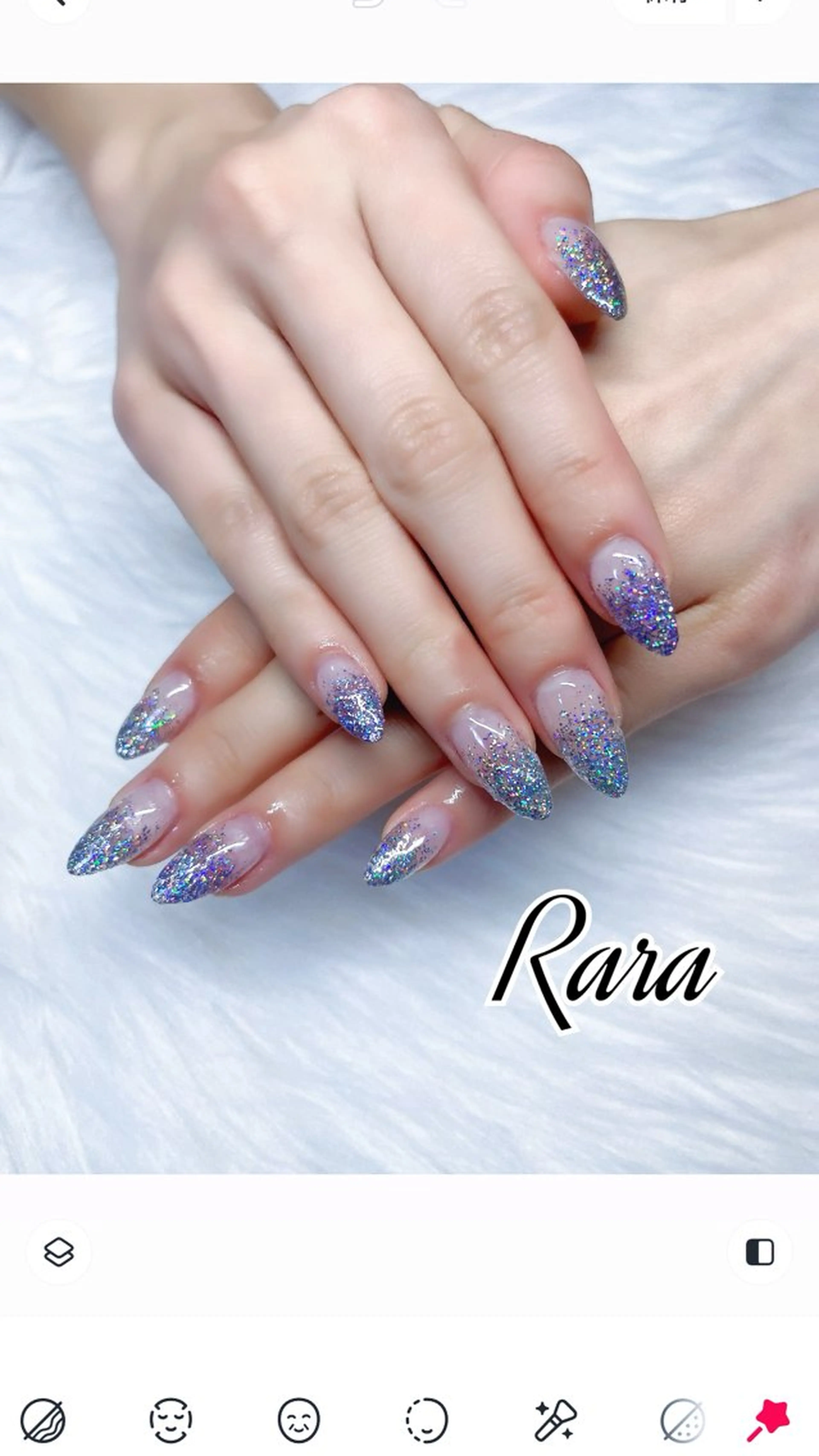 グラデーション・ラメグラ💅オフ込み(ベースカラー有り無しどちらでもOK)の写真