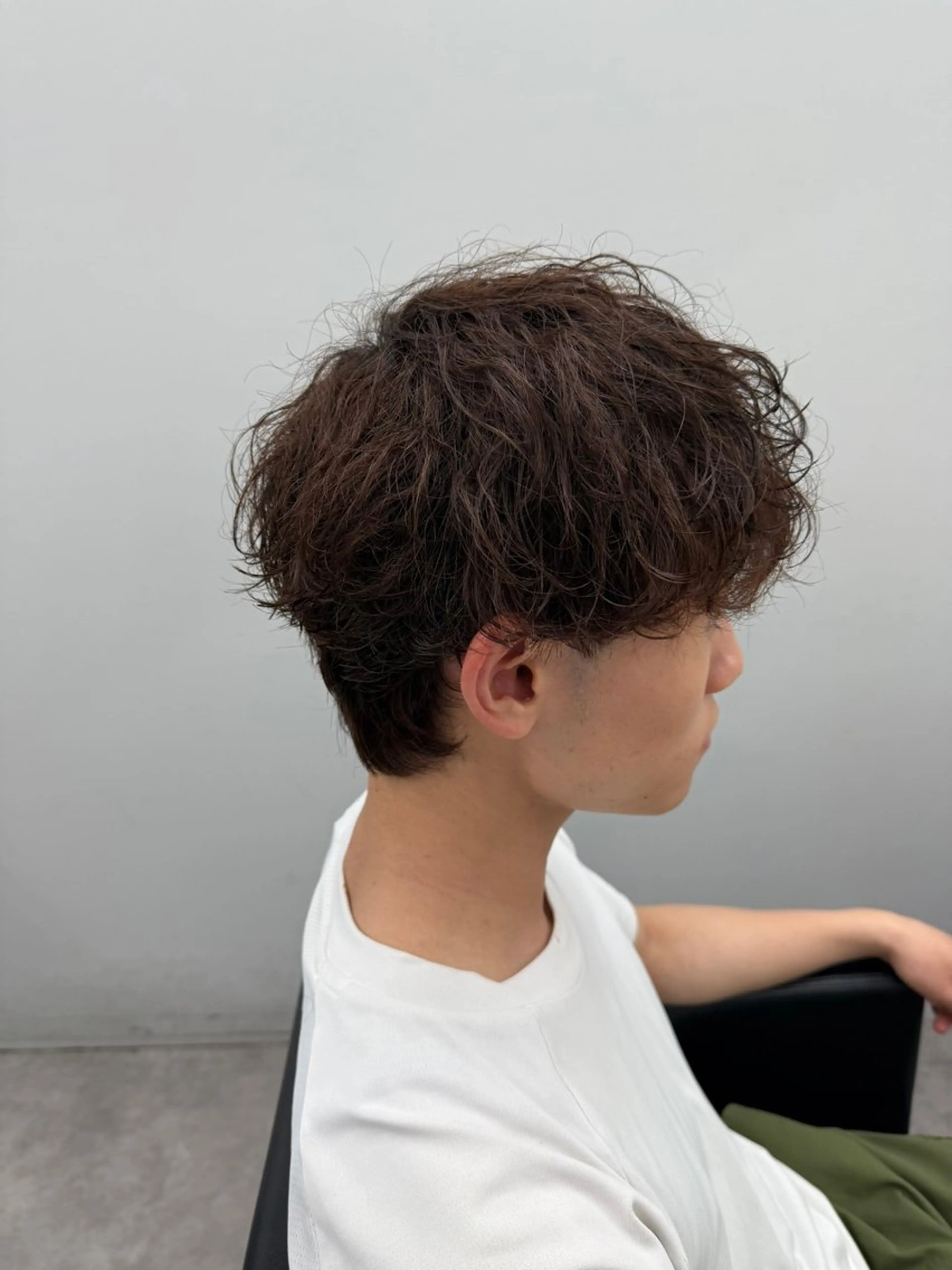 ショート パーマ メンズ カット パーマ 社会人向けパーマ 北千住No.1林和輝のヘアスタイル