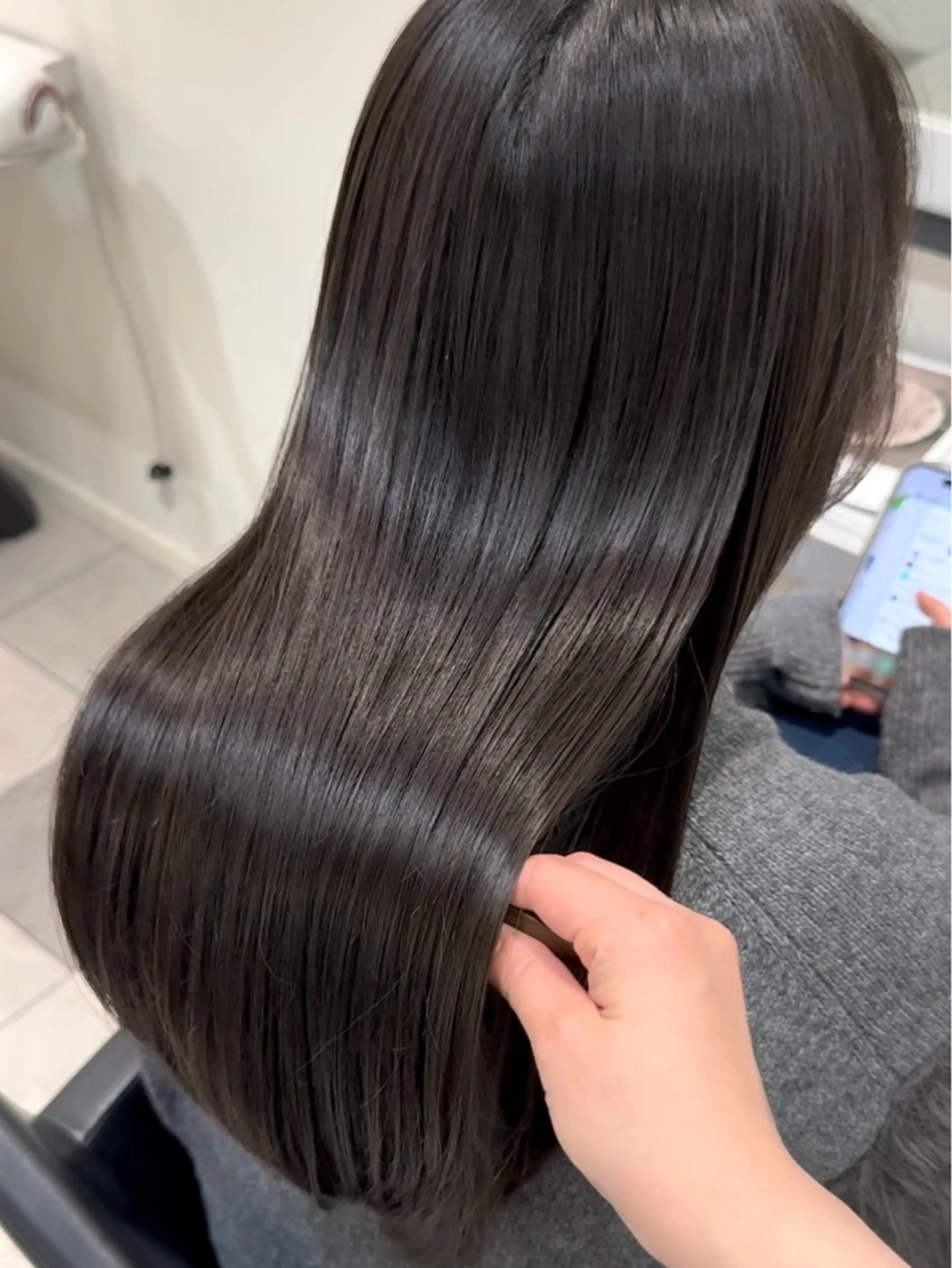 セミロング くせ毛 髪質改善 縮毛矯正 トリートメント 美髪矯正/ 伊藤 更のヘアスタイル
