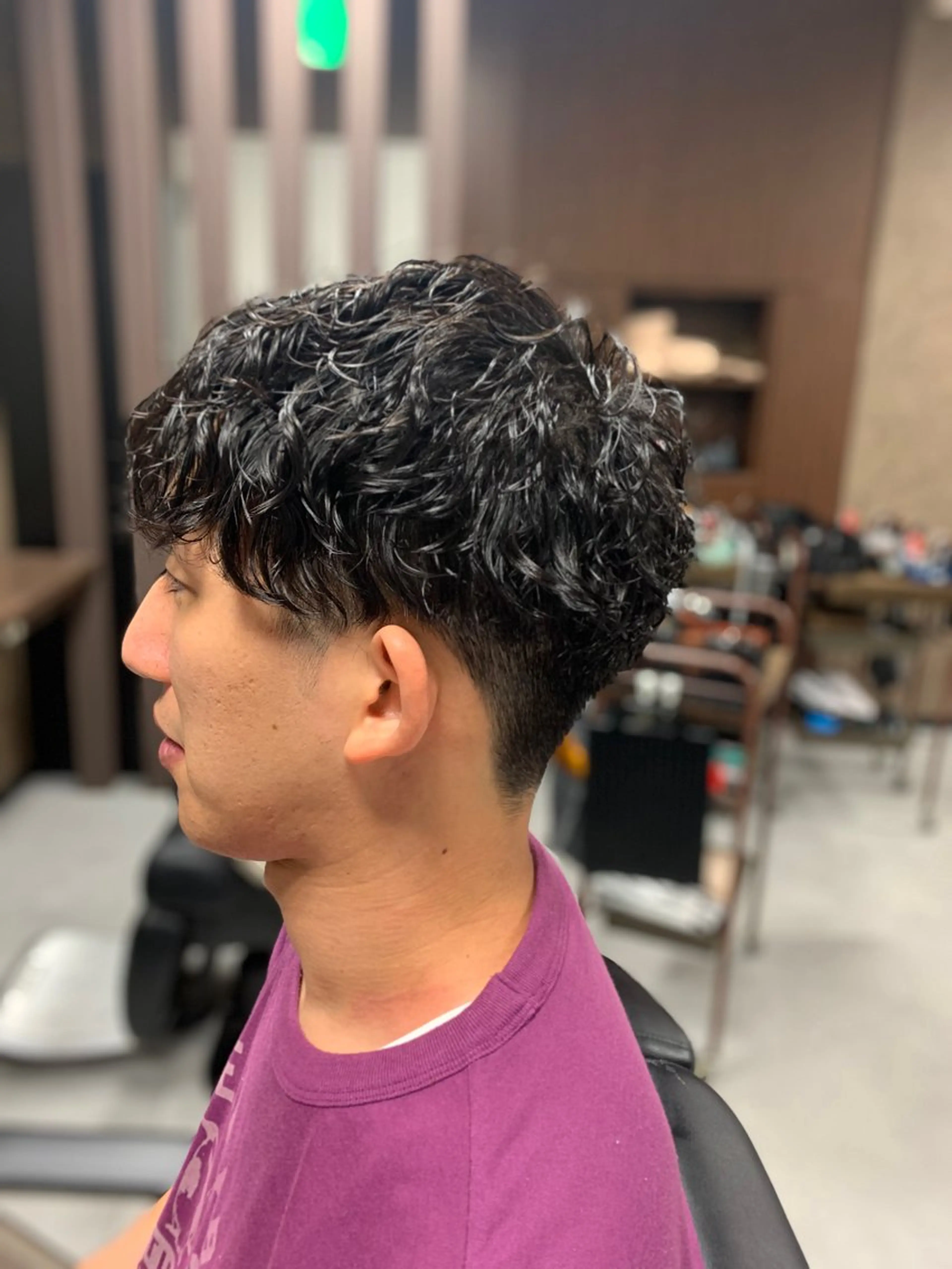 メンズ バーバーショップ涼桜新町店所属・田中大 パーマ/メンズカットのヘアスタイル