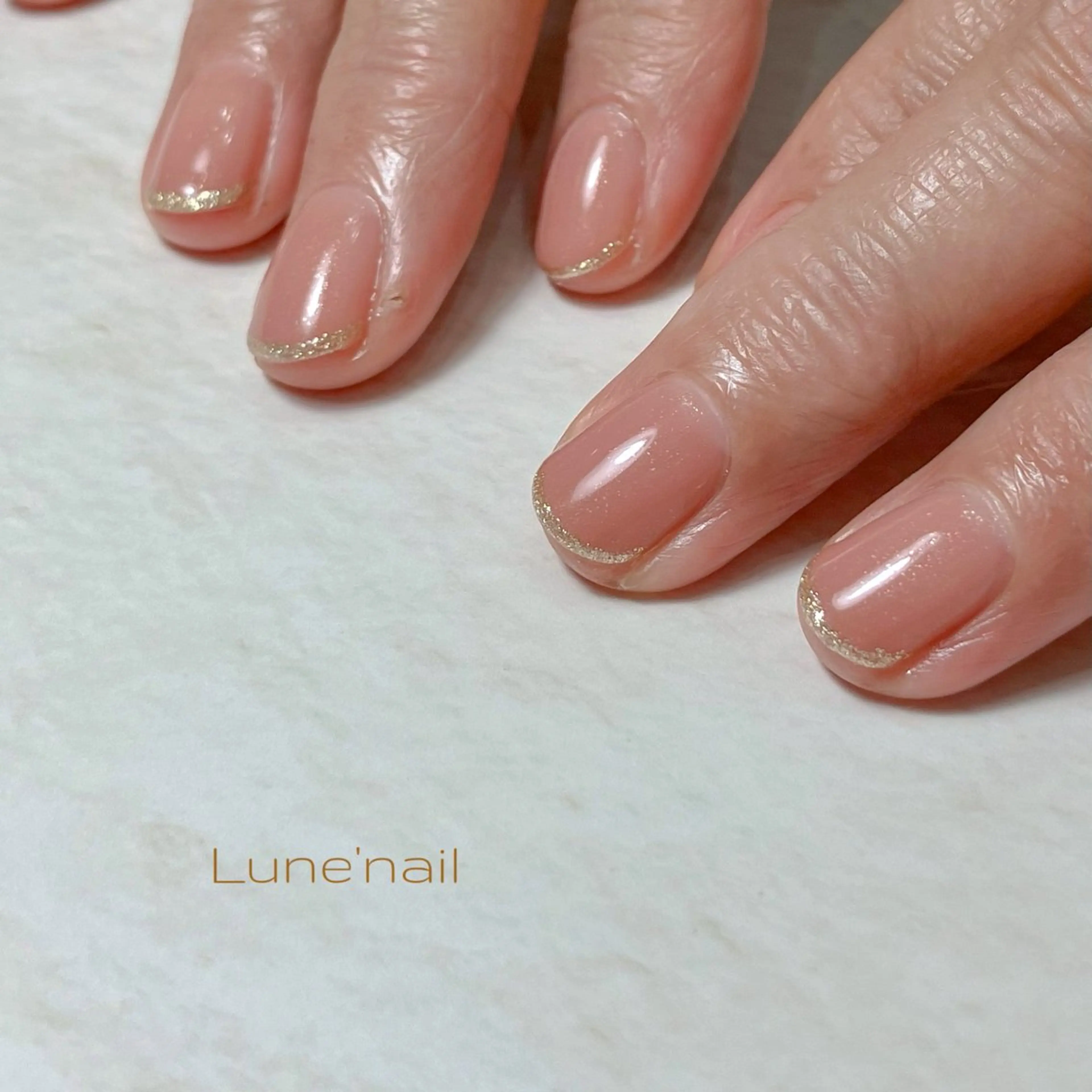 ネイル ジェルネイル ラメ(グリッター) ハンドネイル Private nail salon Lune【リュヌ】所属・nail salon tomoのネイルデザイン