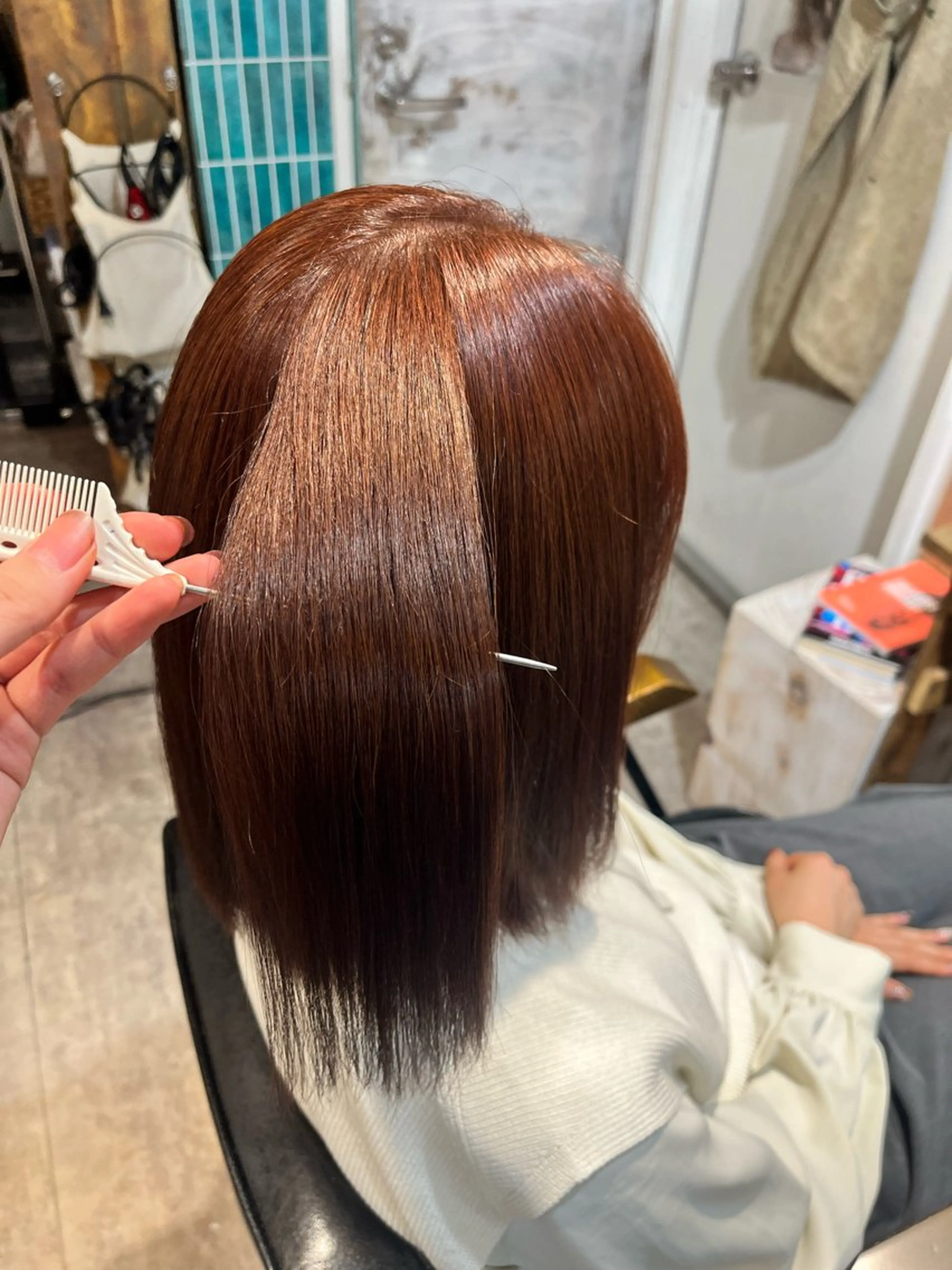 ミディアム 新宿/髪質改善 艶カラー👶Renaのヘアスタイル