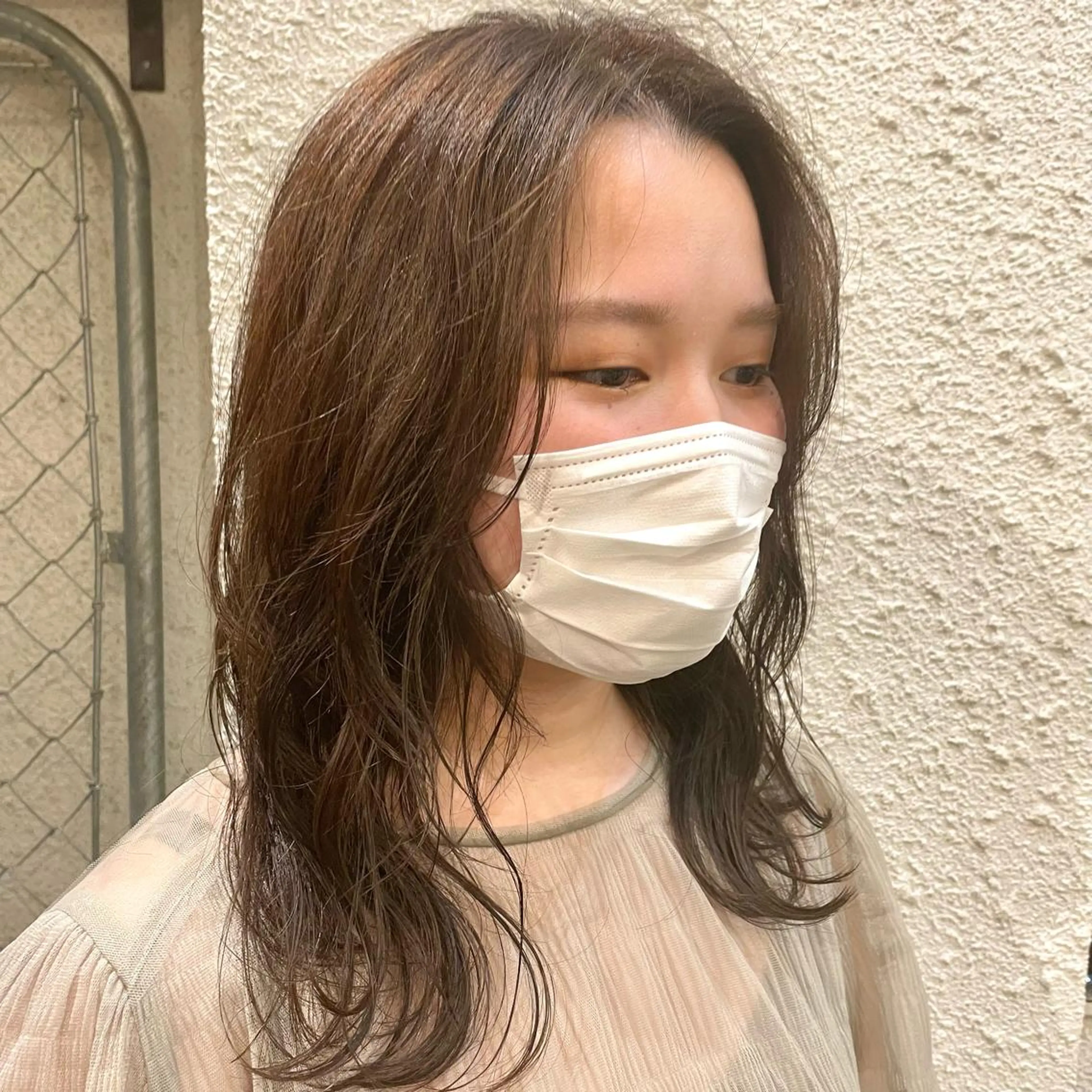 ミディアム カラー ヘアアレンジ ヘアカラー トリートメント ヘッドスパ ヘアセット 🎀ダブルカラーレイ ヤーyuuri🎀のヘアスタイル