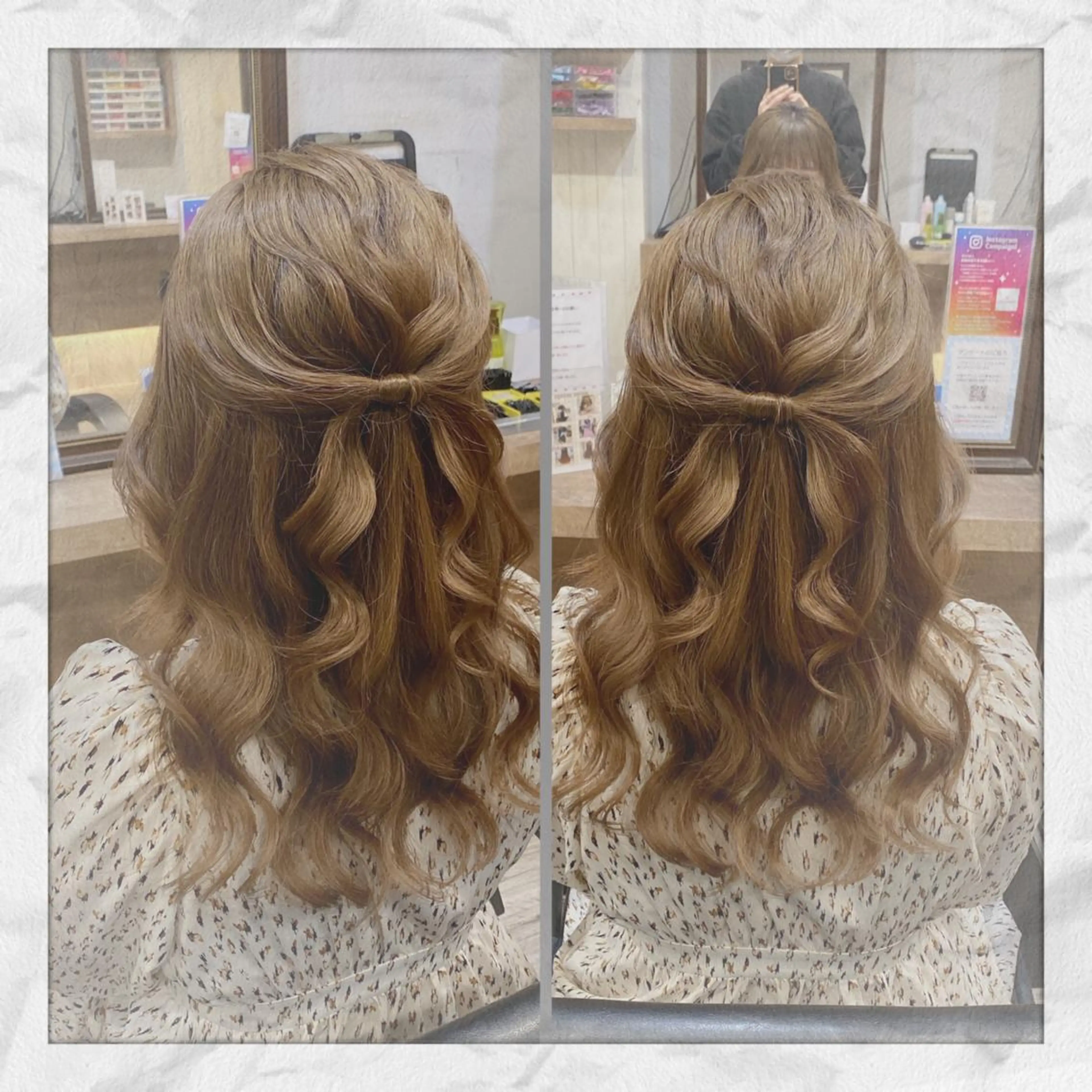 セミロング ヘアアレンジ ヘアセット ヘアセット/着付け 𓇼 松本 夏美𓇼のヘアスタイル