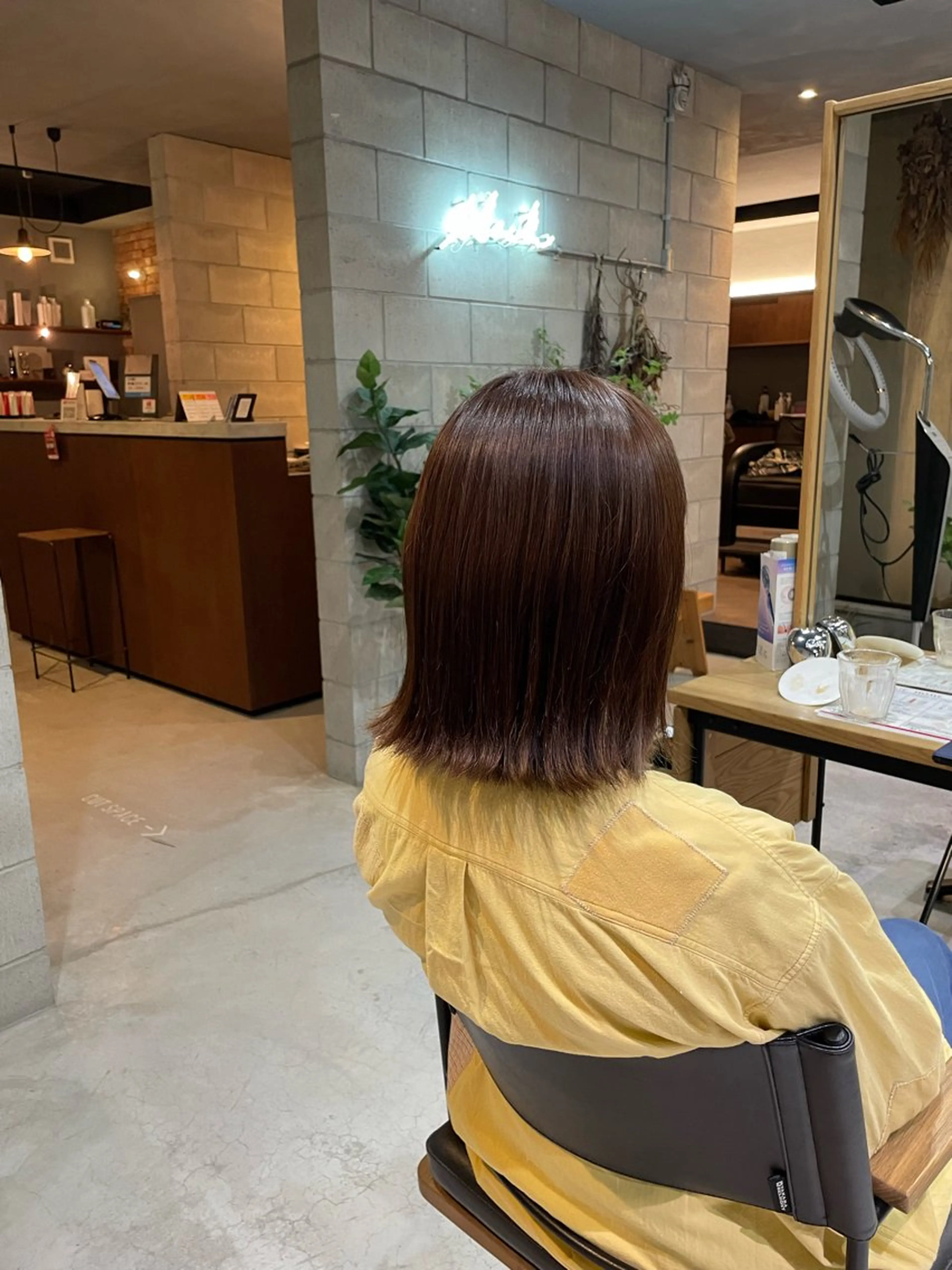 ミディアム カラー ヘアカラー 艶髪/透明感カラー/ 韓国/nonokaのヘアスタイル