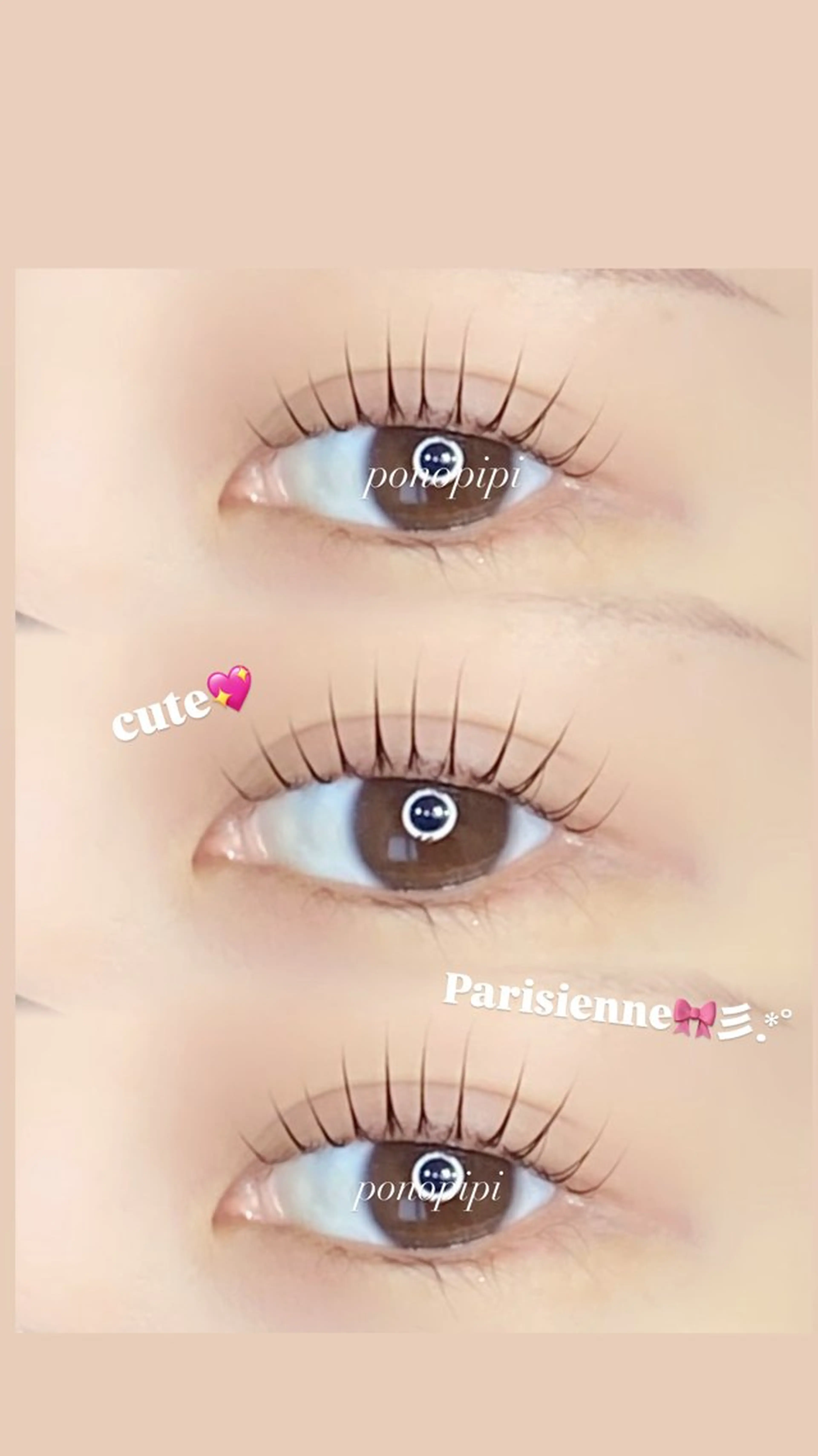 マツエク・マツパ マツパ ponopipi所属・saaya ponopipiのマツエク・マツパデザイン