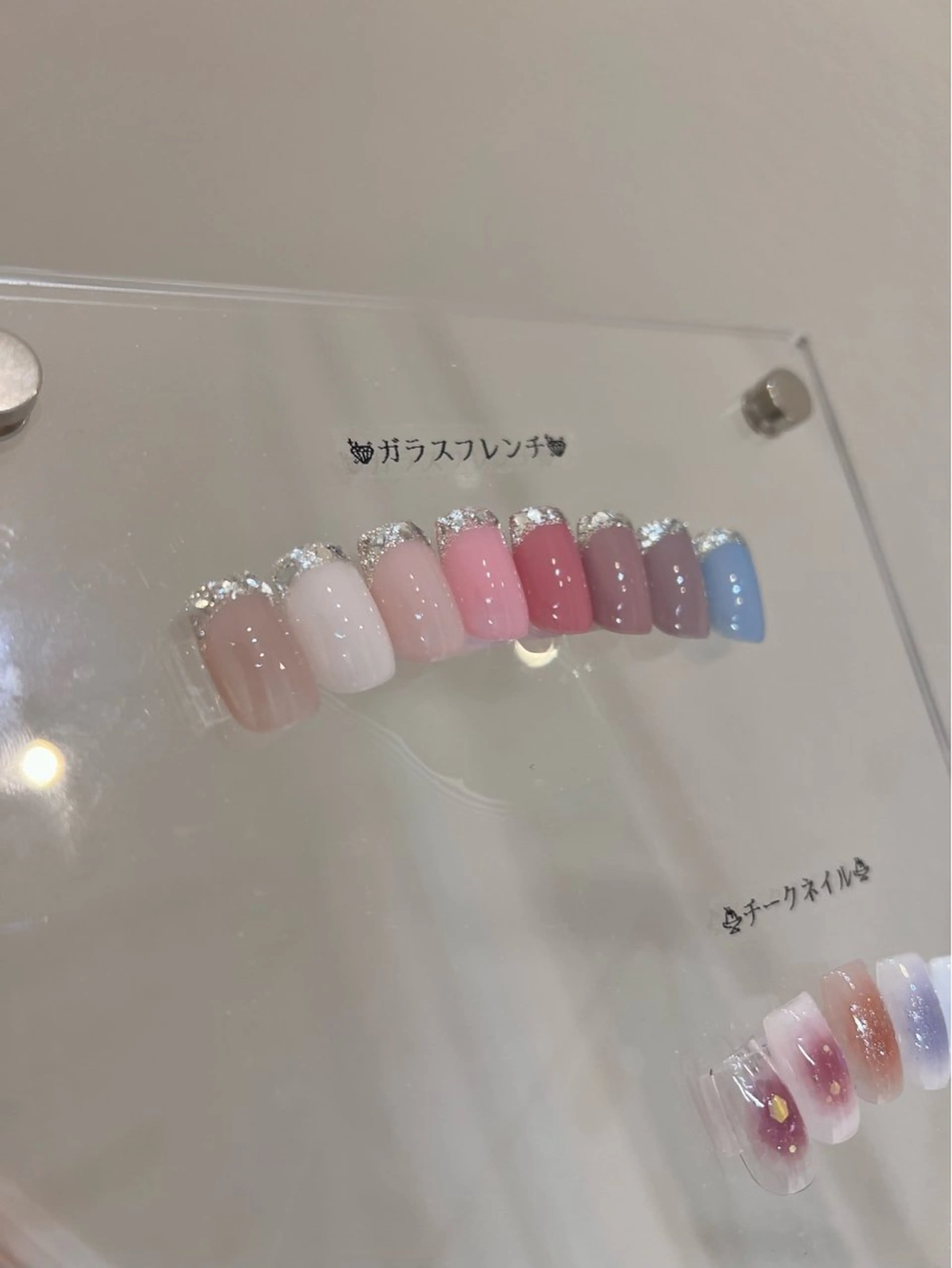 ネイル フレンチネイル ワンカラーネイル シルバー ハンドネイル 🎀チーク/ちゅるん 🫧chisa🎀のネイルデザイン