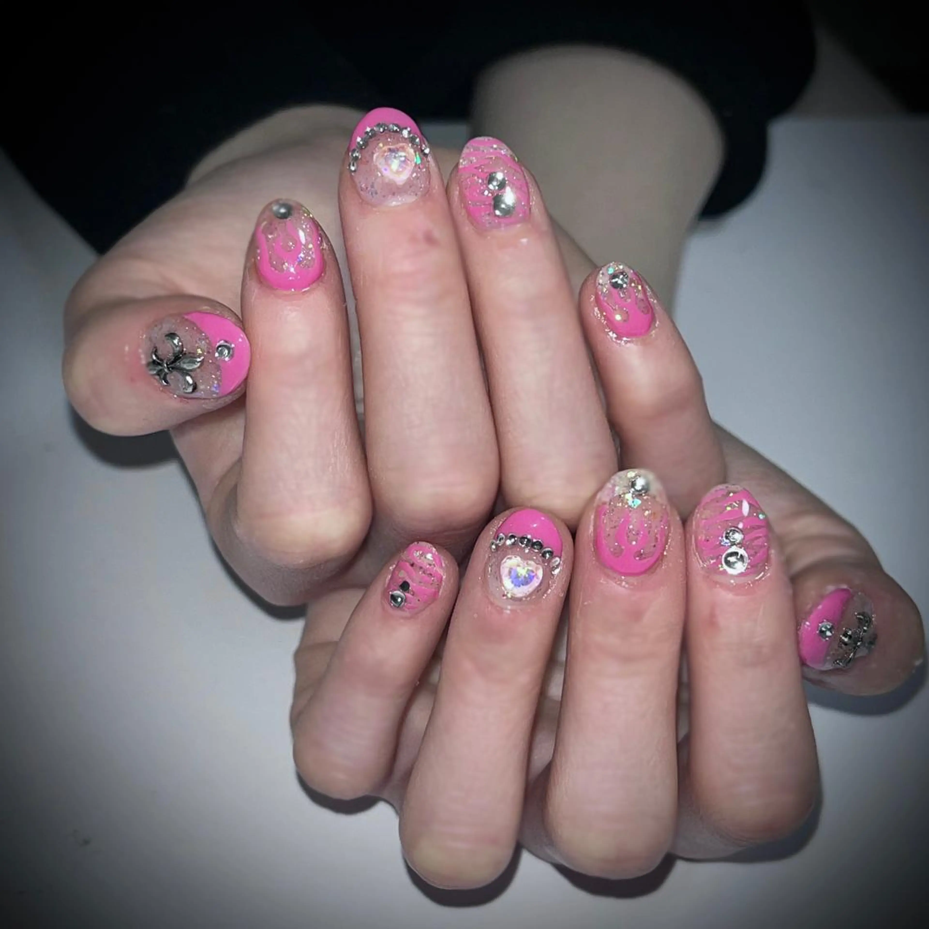 メンズ ネイル メンズ韓国風 アートネイル クリアネイル フレンチネイル ジェルネイル ハンドネイル 🐕‍🦺Yappy 💗A-tanのネイルデザイン