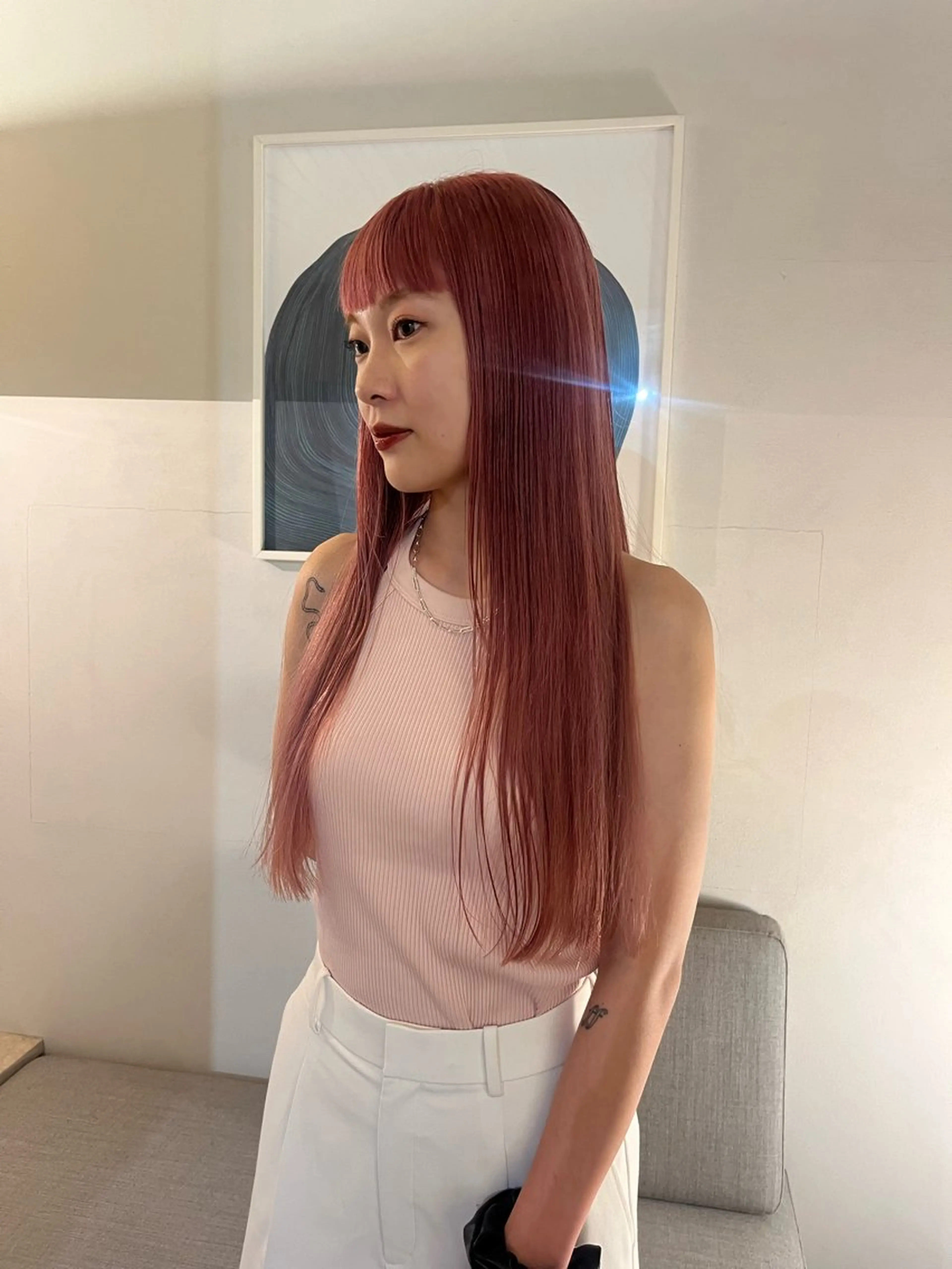 全頭ブリーチ + オンカラーの写真