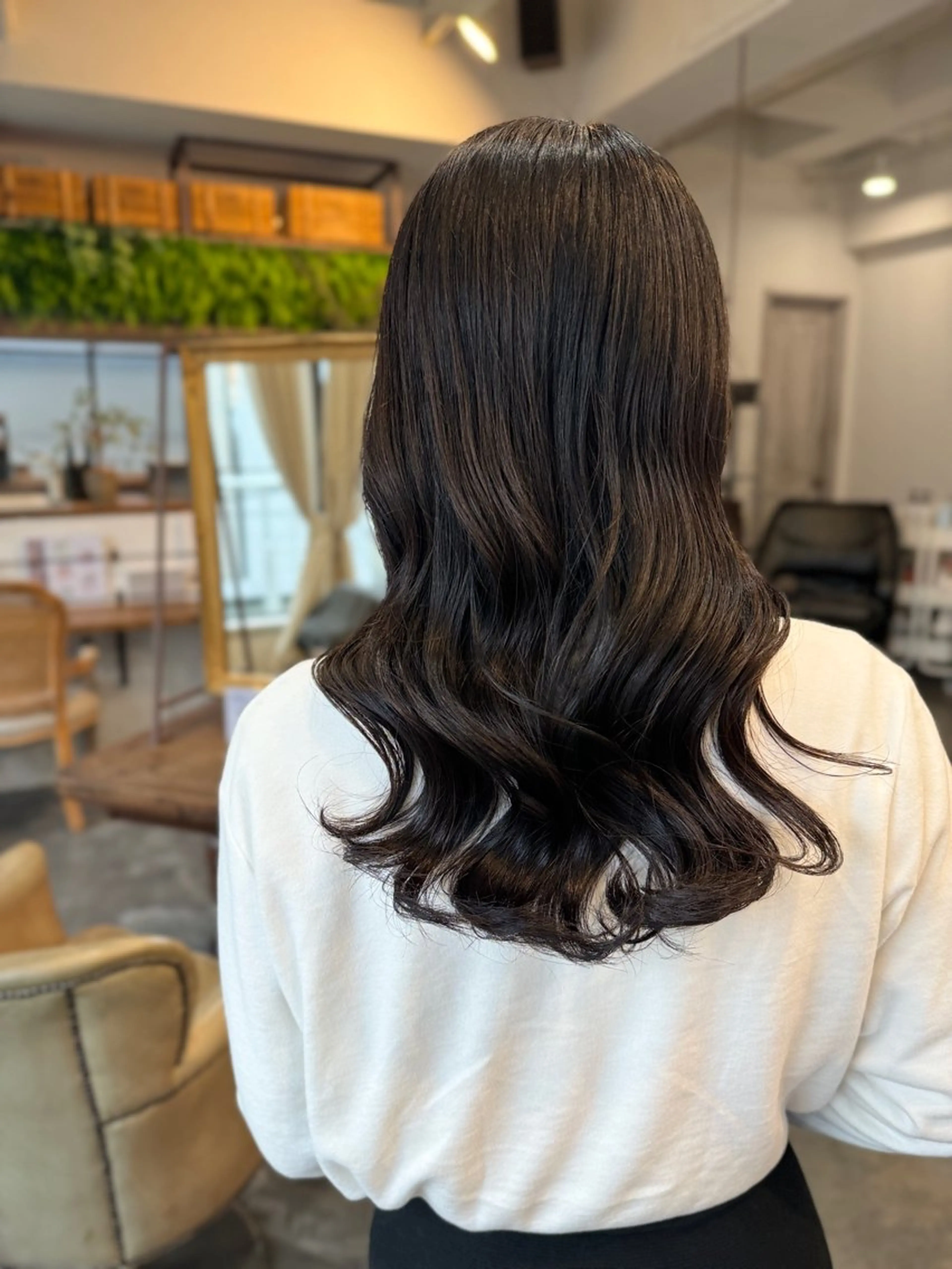 セミロング カラー ヘアアレンジ 🌟学割クーポン多数 すがわら🌟のヘアスタイル