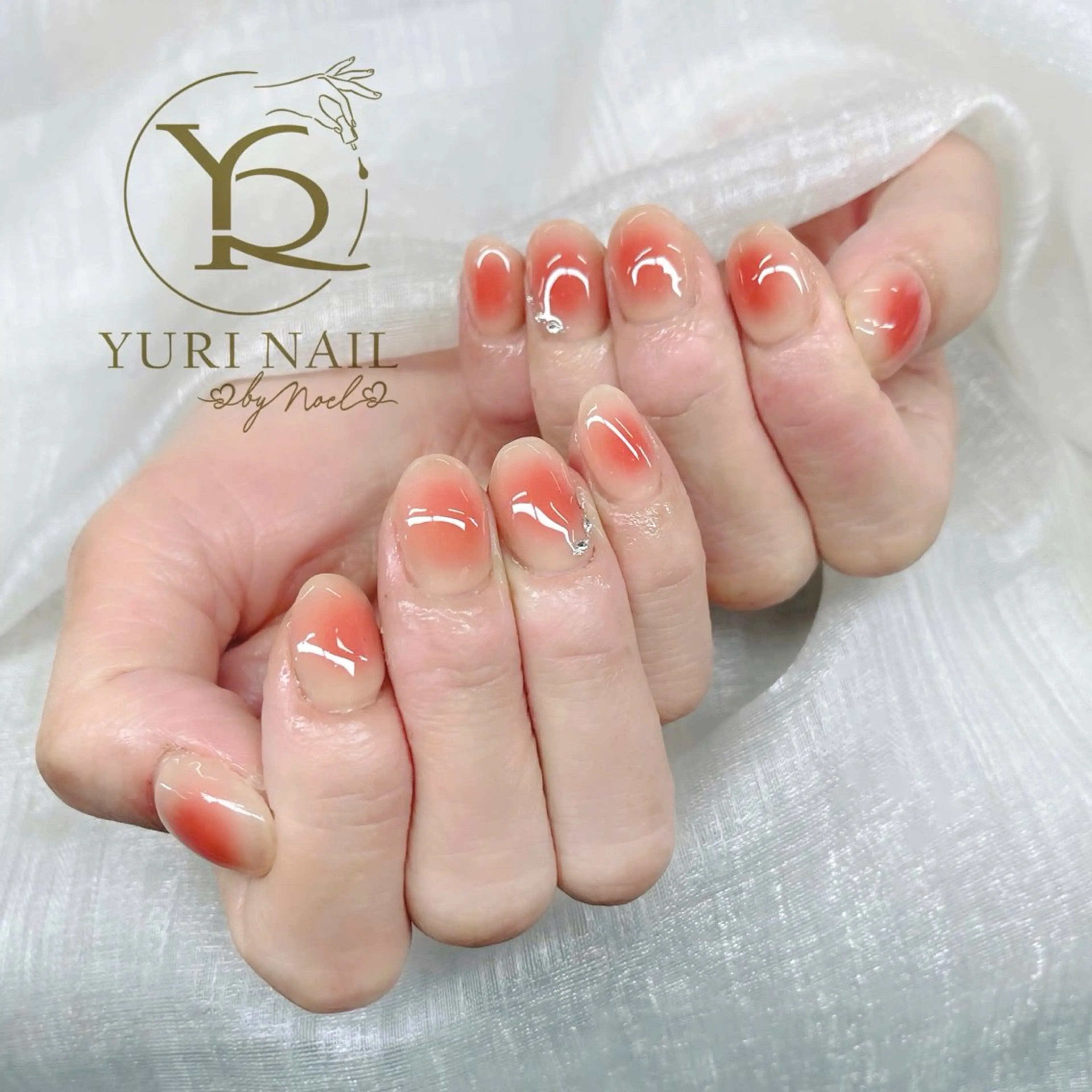 ネイル チークネイル フットネイル フレンチネイル グラデーション キラキラネイル ハンドネイル フットネイル ハンドケア YURI Nail Salon Funabashi所属・YURI Nail Funabashiのネイルデザイン