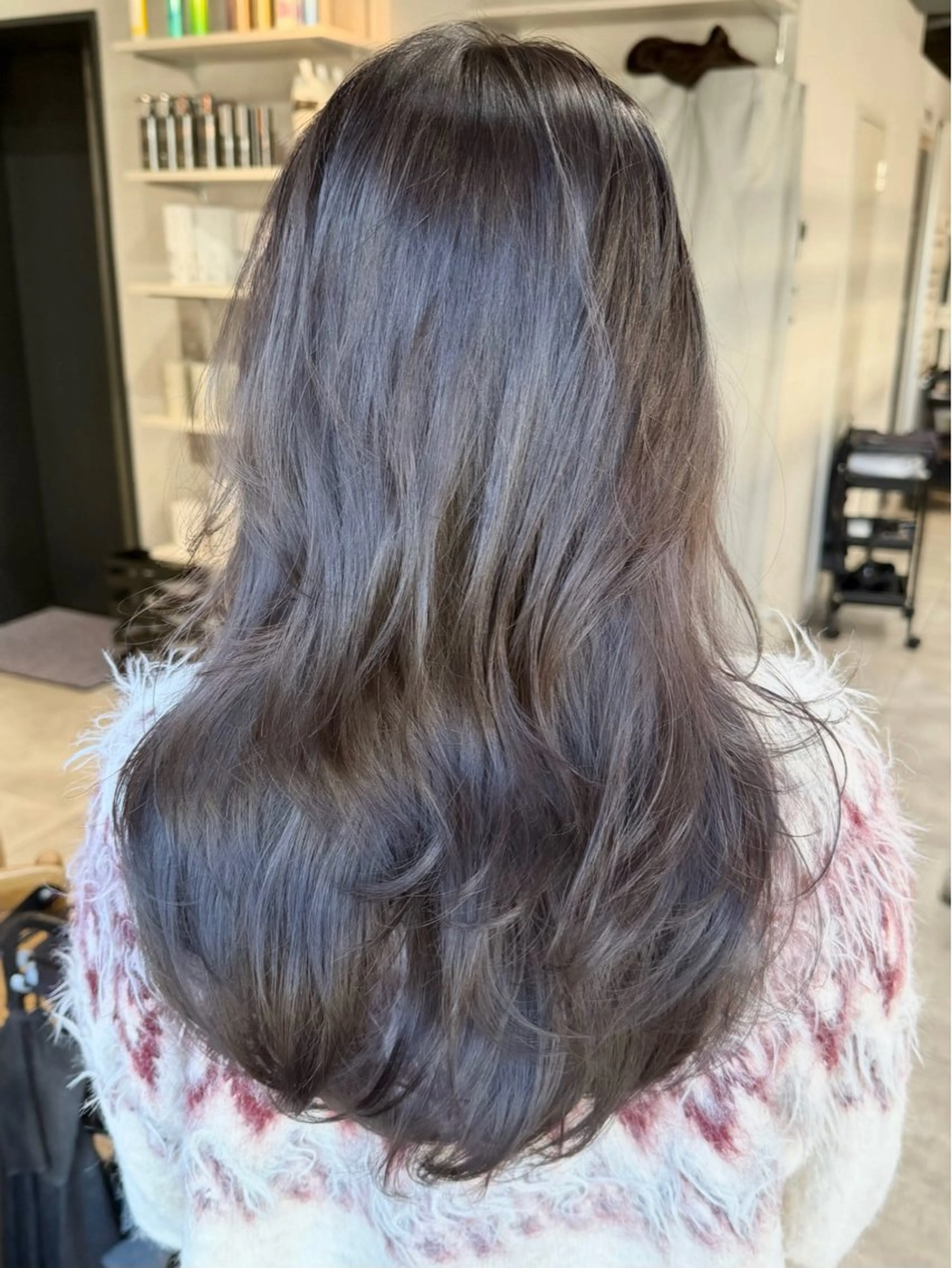 セミロング カット ヘアカラー トリートメント ✨透明感カラー 恵比寿HAYATO✨のヘアスタイル