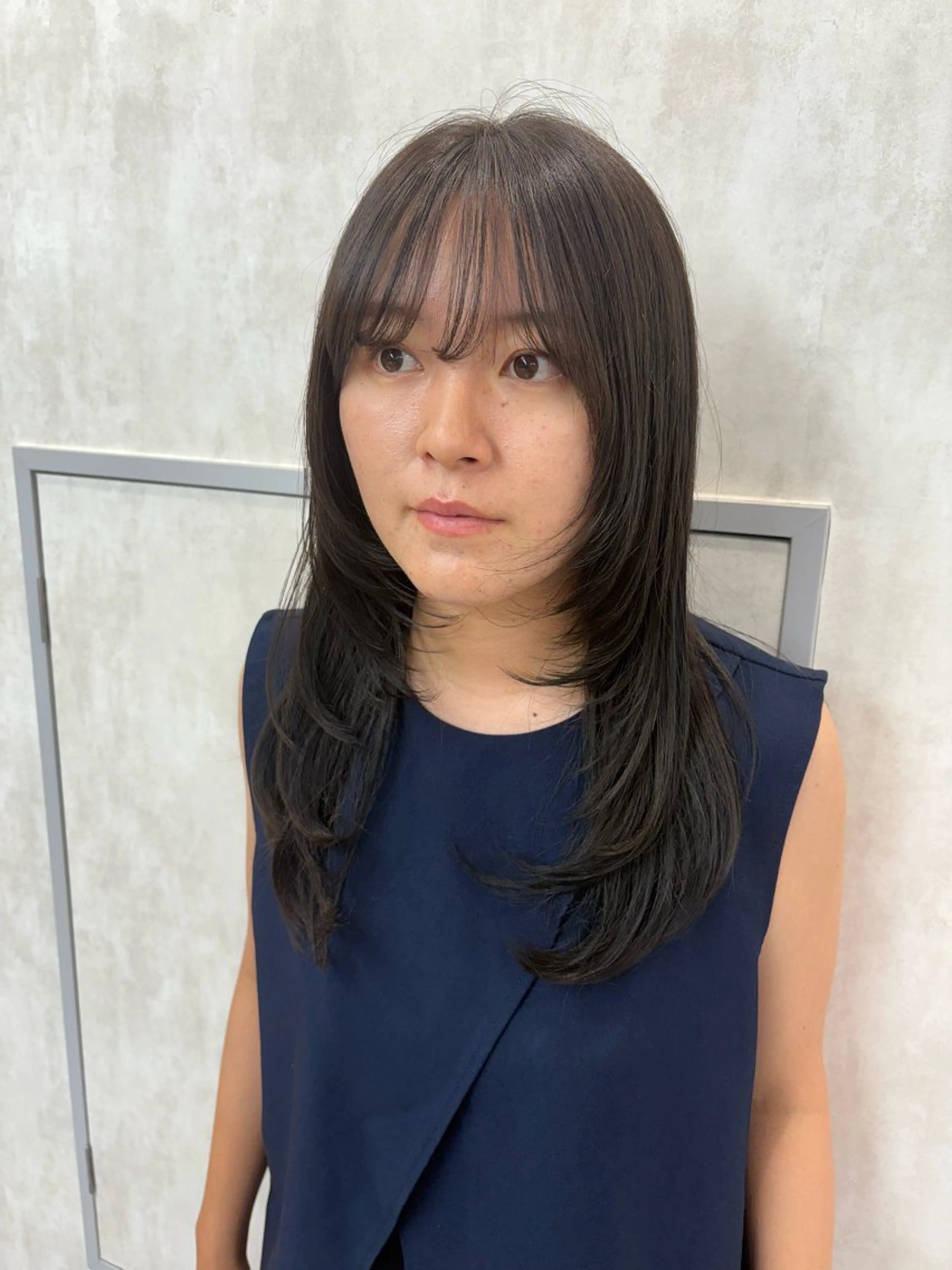 ロング カラー カット ヘアカラー トリートメント tokute 片岡心🐥のヘアスタイル