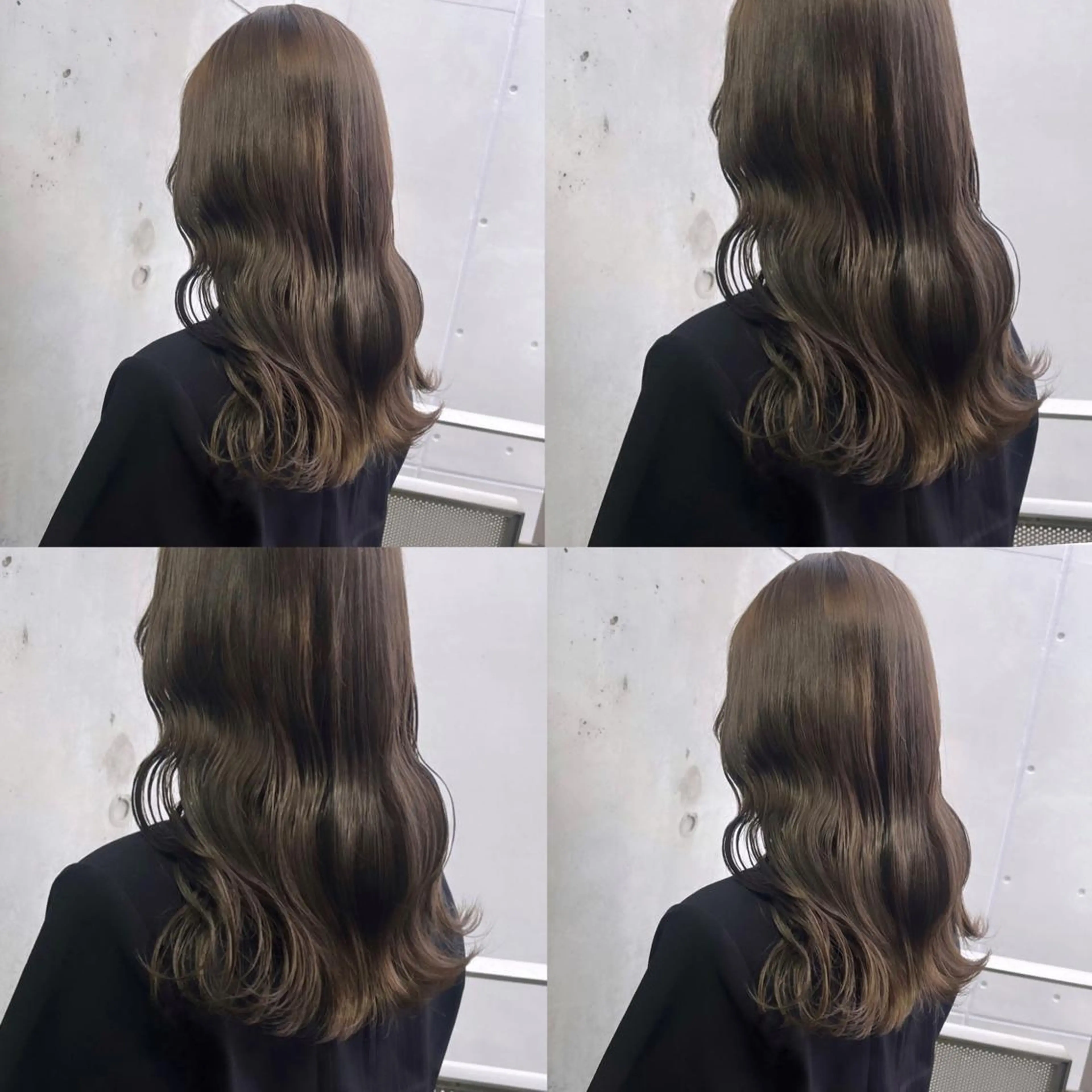 セミロング カラー ベージュカラー ブラウンカラー ブラウンベージュ 透明感カラー グレージュ ヘアカラー トリートメント ヘッドスパ ヘアセット カジュアルを女っぽく 𝗮𝘆𝗮𝗰𝗼のヘアスタイル