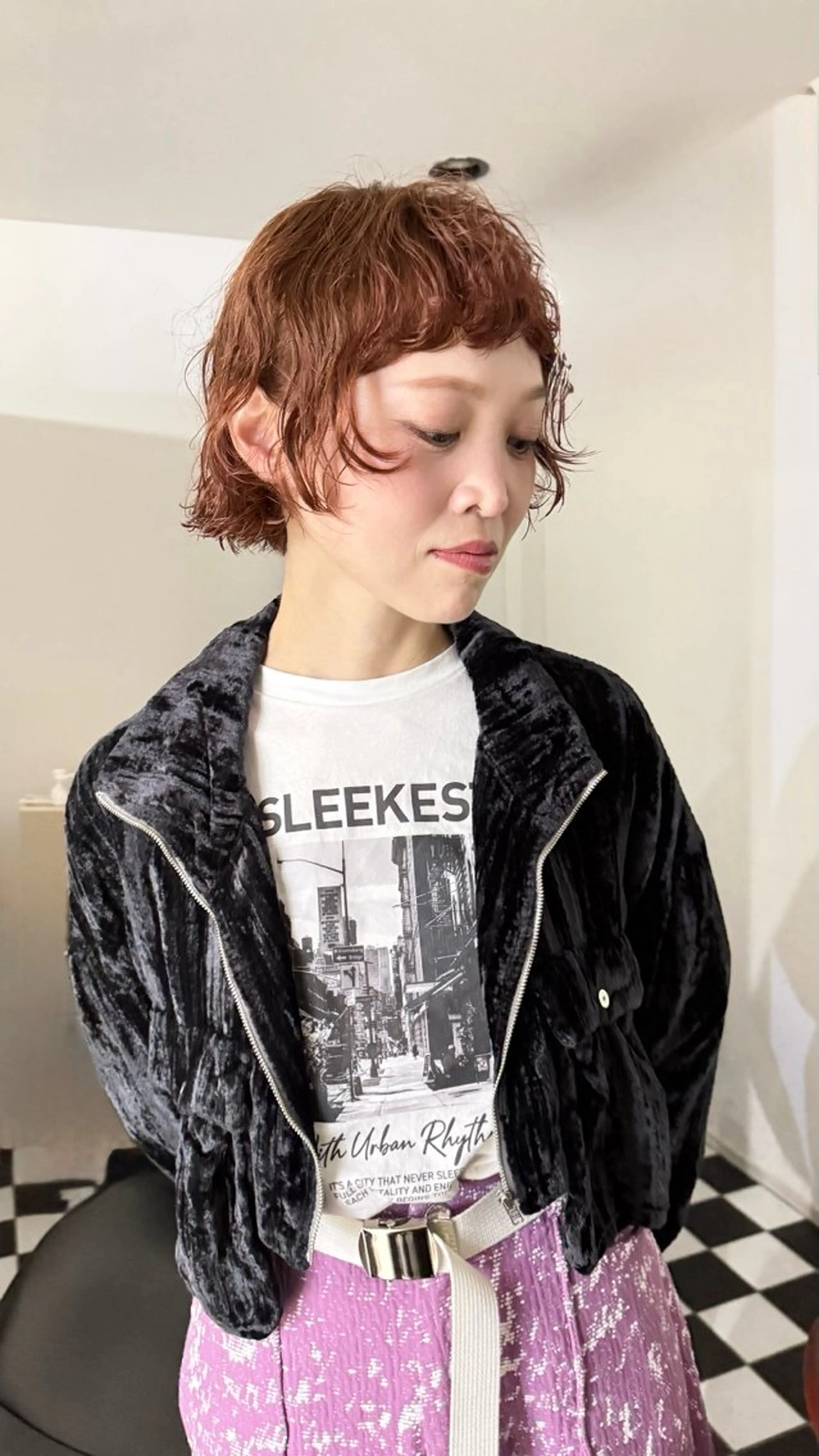 ショート カラー パーマ パーマ／カット/ NARVIS井上柊生のヘアスタイル