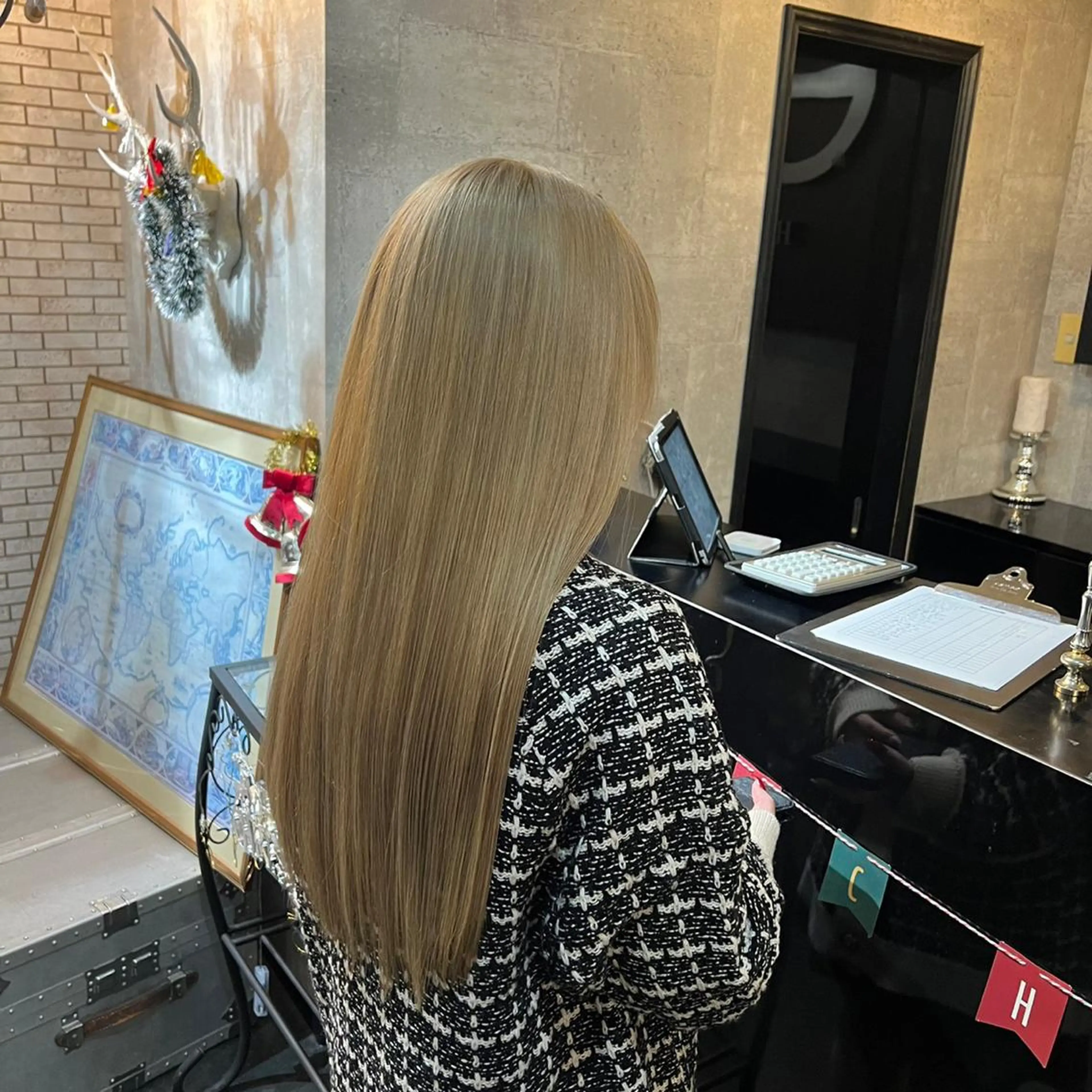 縮毛矯正の写真