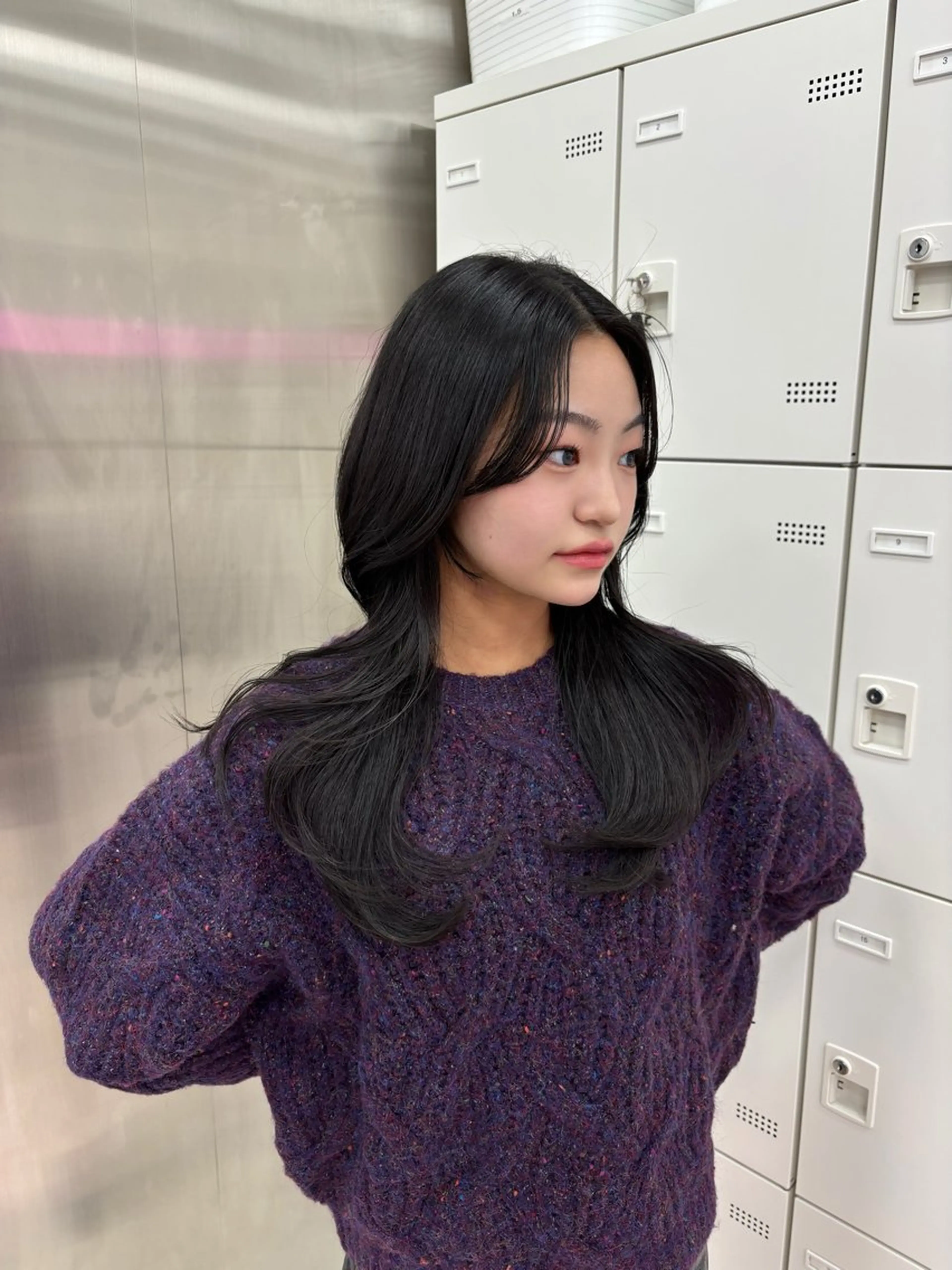 セミロング カラー カット ヘアカラー トリートメント ヘッドスパ ヘアセット 表参道ハッシュカット レイヤー/リノンのヘアスタイル