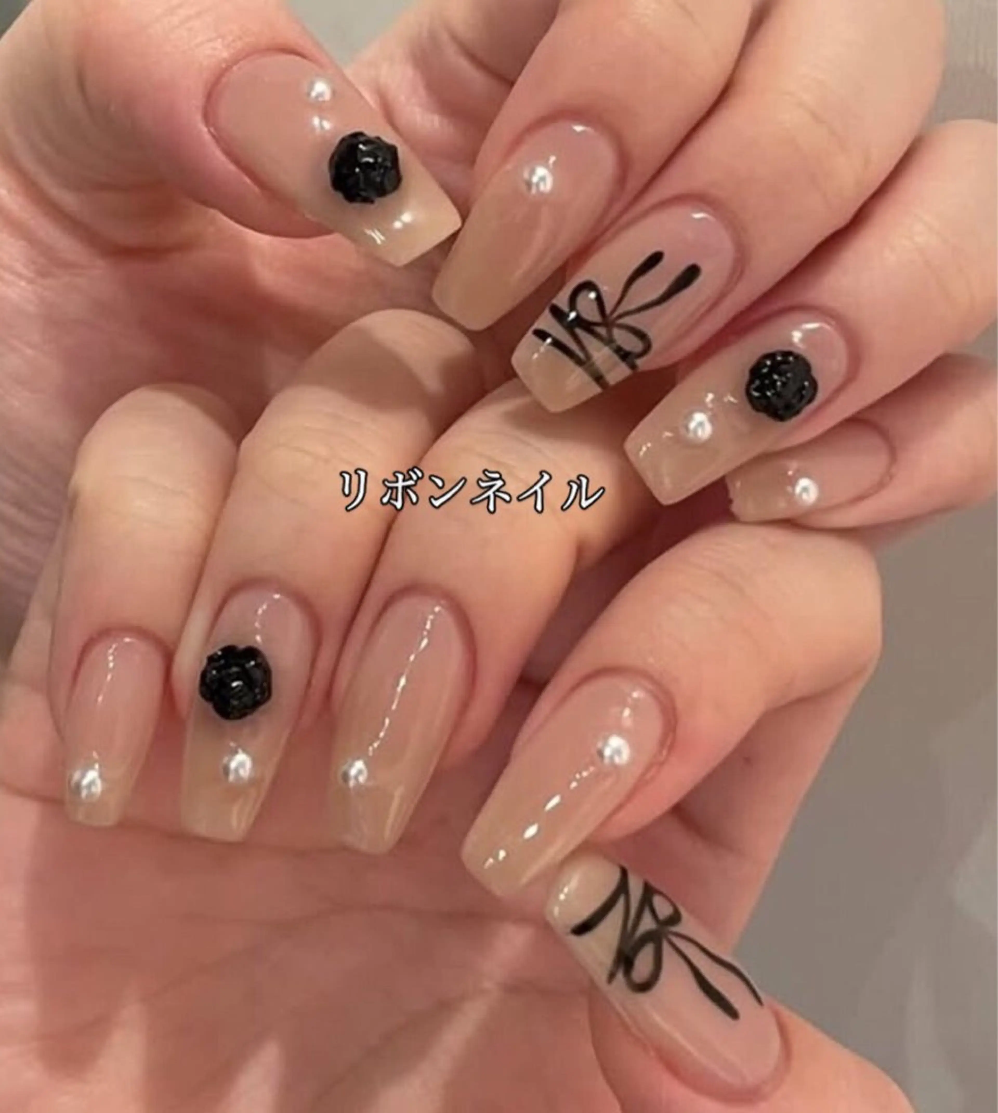 🎀リボンアートネイル🎀の写真