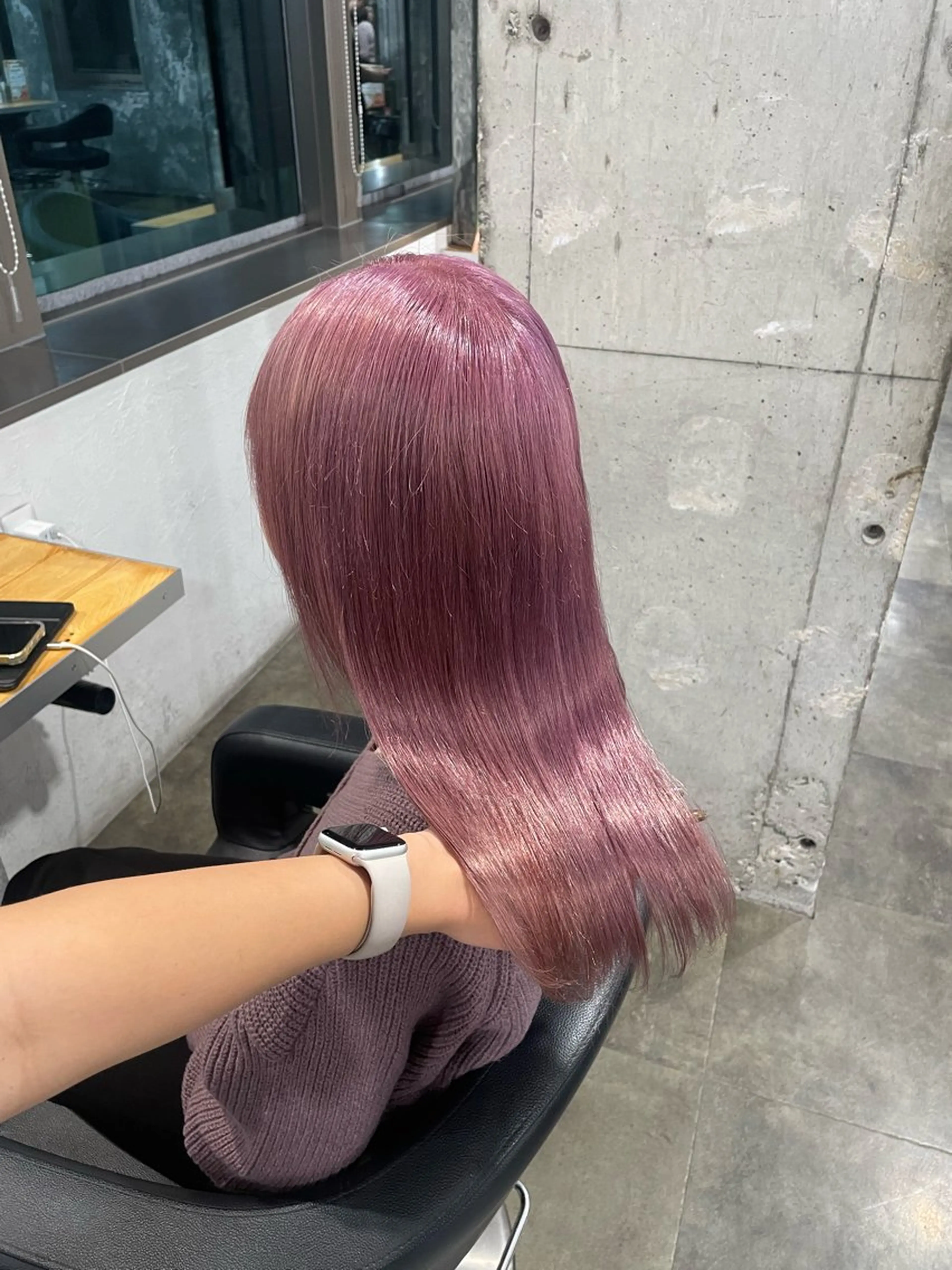 ロング カラー ヘアカラー ハイトーン 横浜💞ミオのヘアスタイル